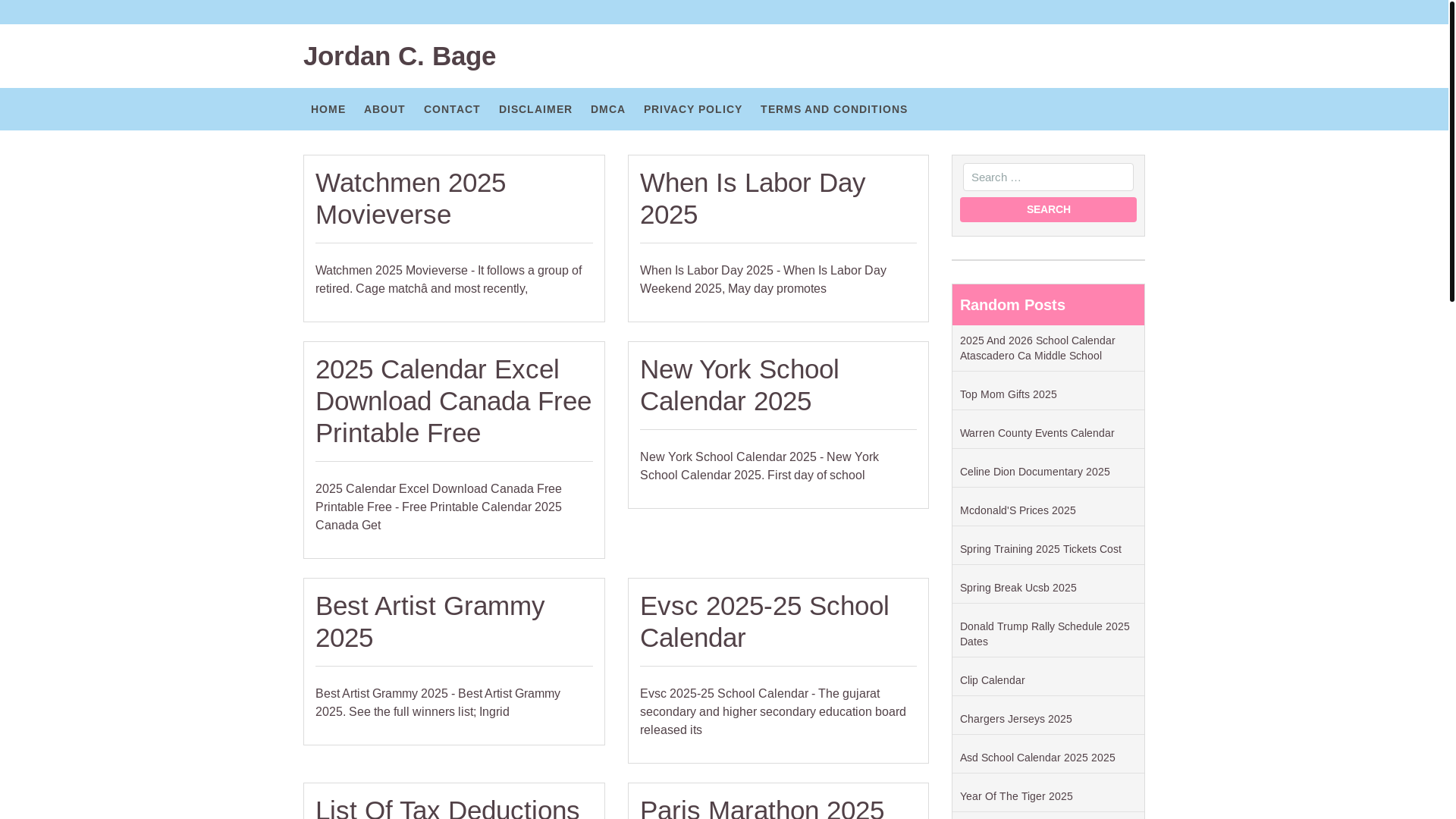 website screenshot of https://jordancbage.pages.dev/