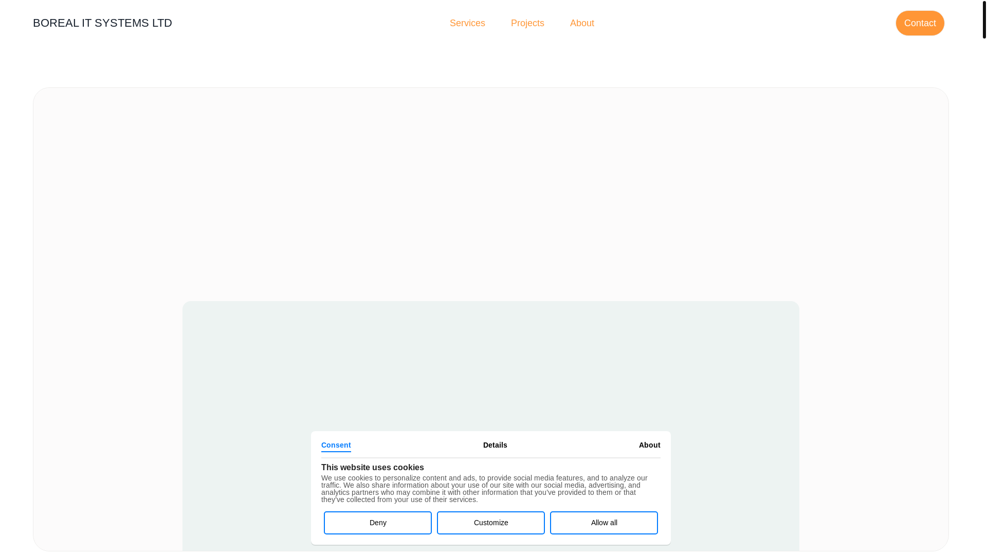 website screenshot of https://borealitsystems.pages.dev/