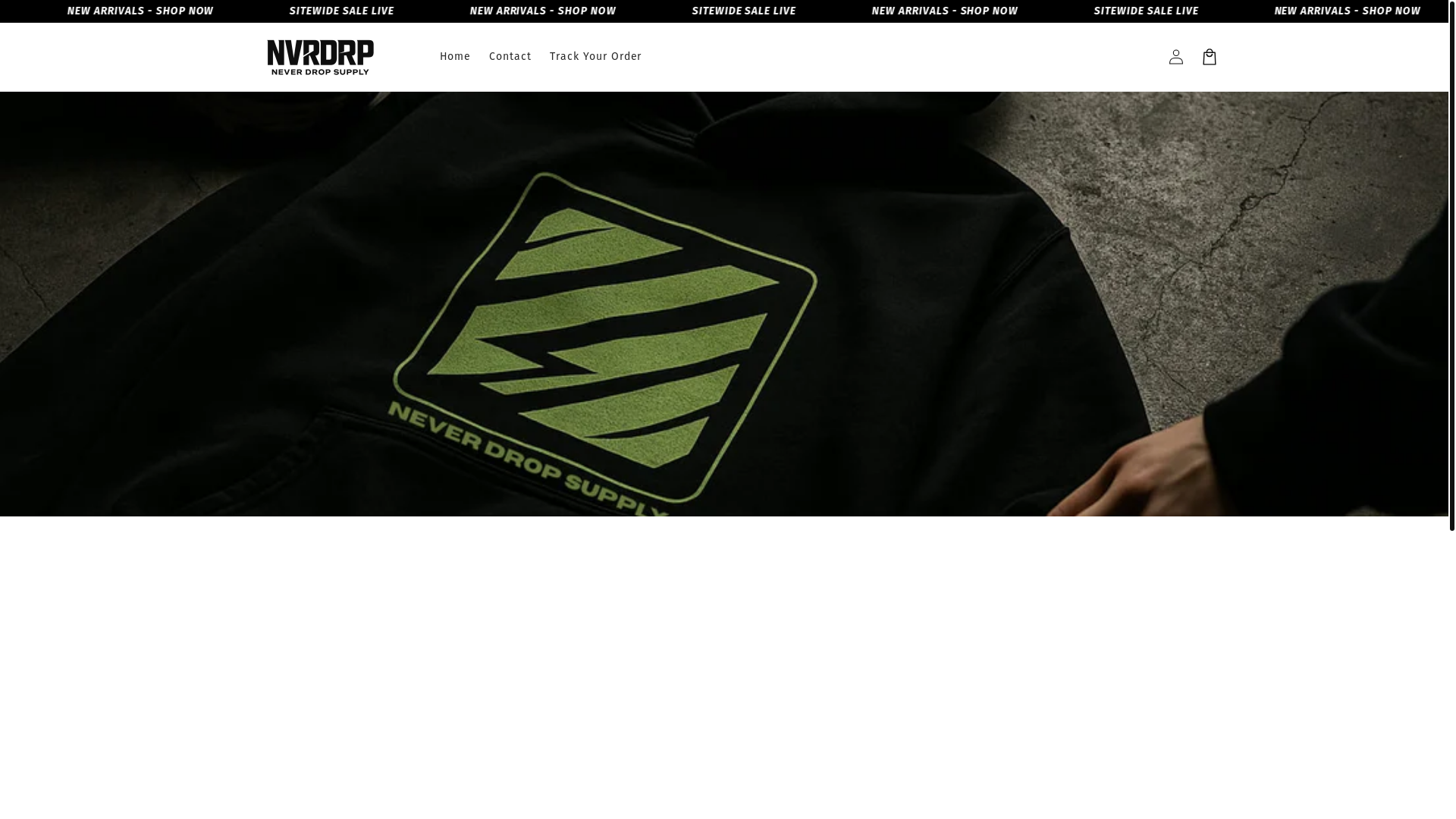 website screenshot of https://neverdropsupply.com/