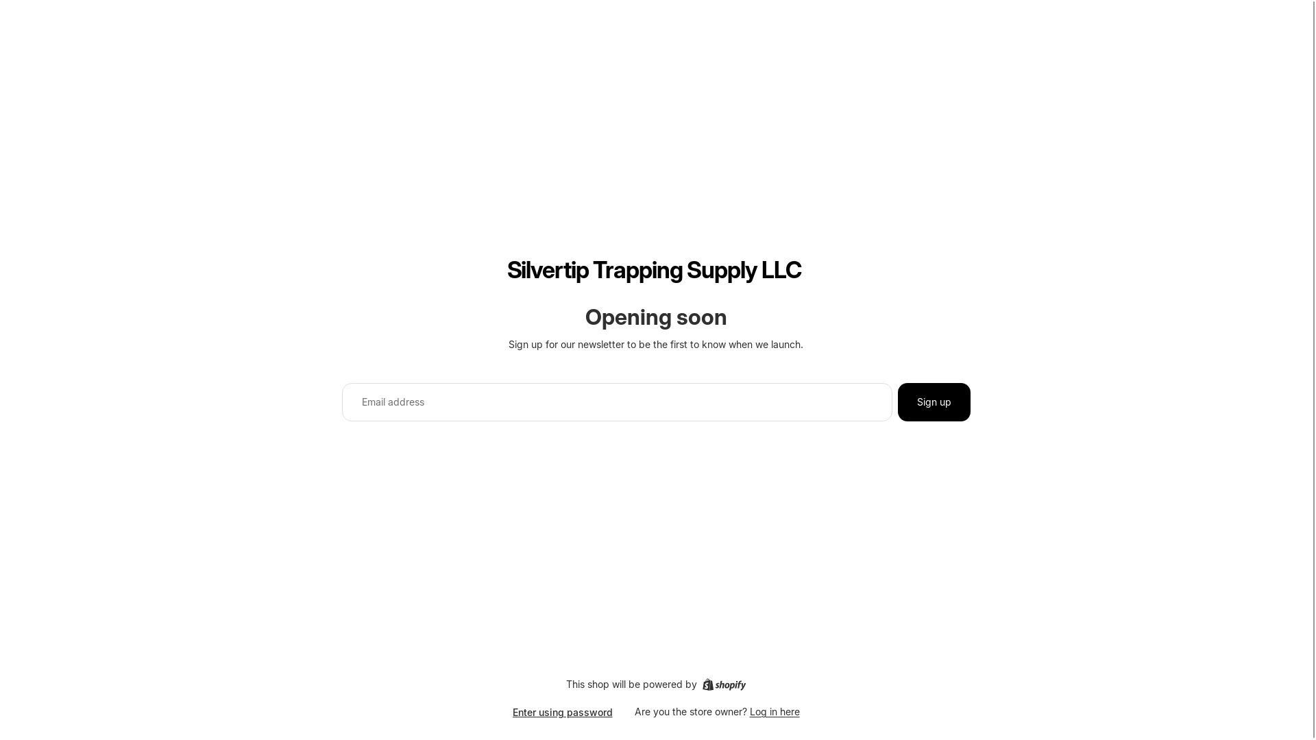 website screenshot of https://silvertiptrappingsupply.com/