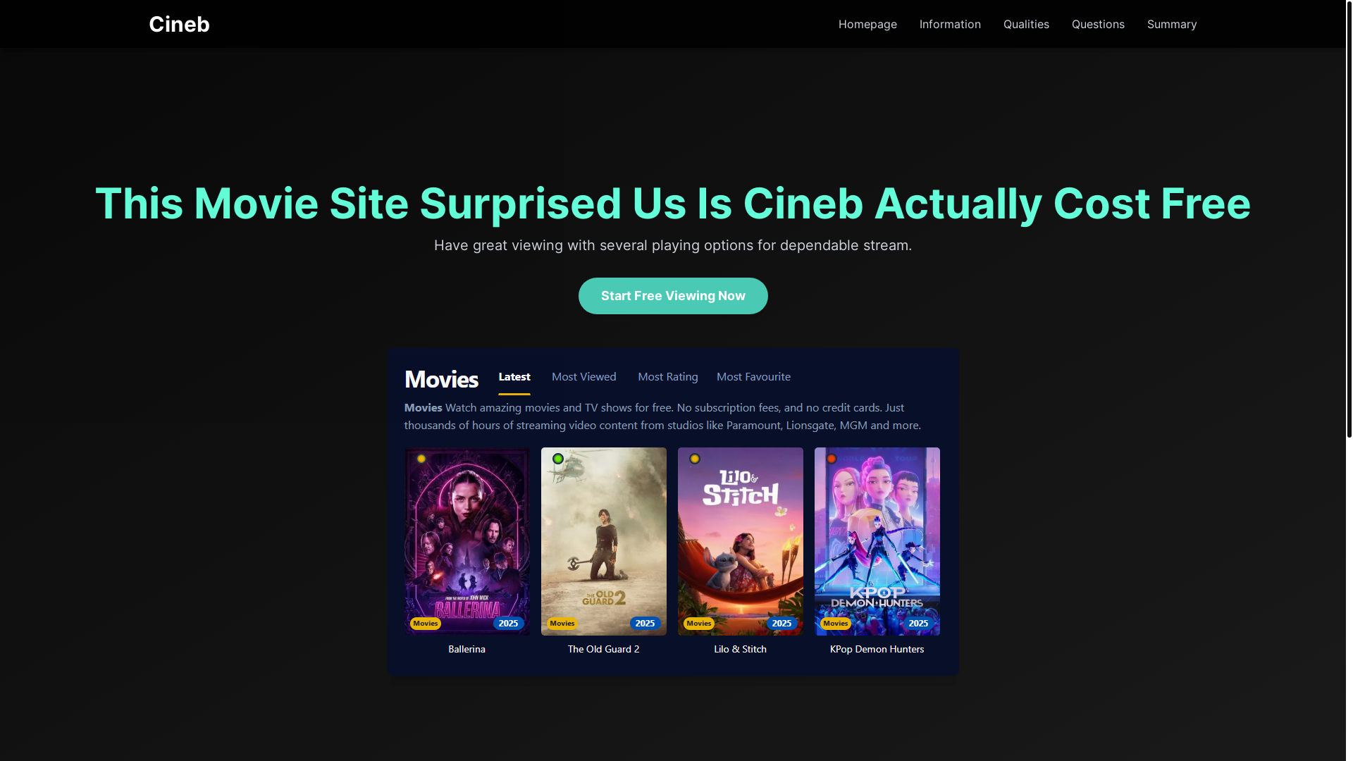 website screenshot of https://cineb-knd5.pages.dev/