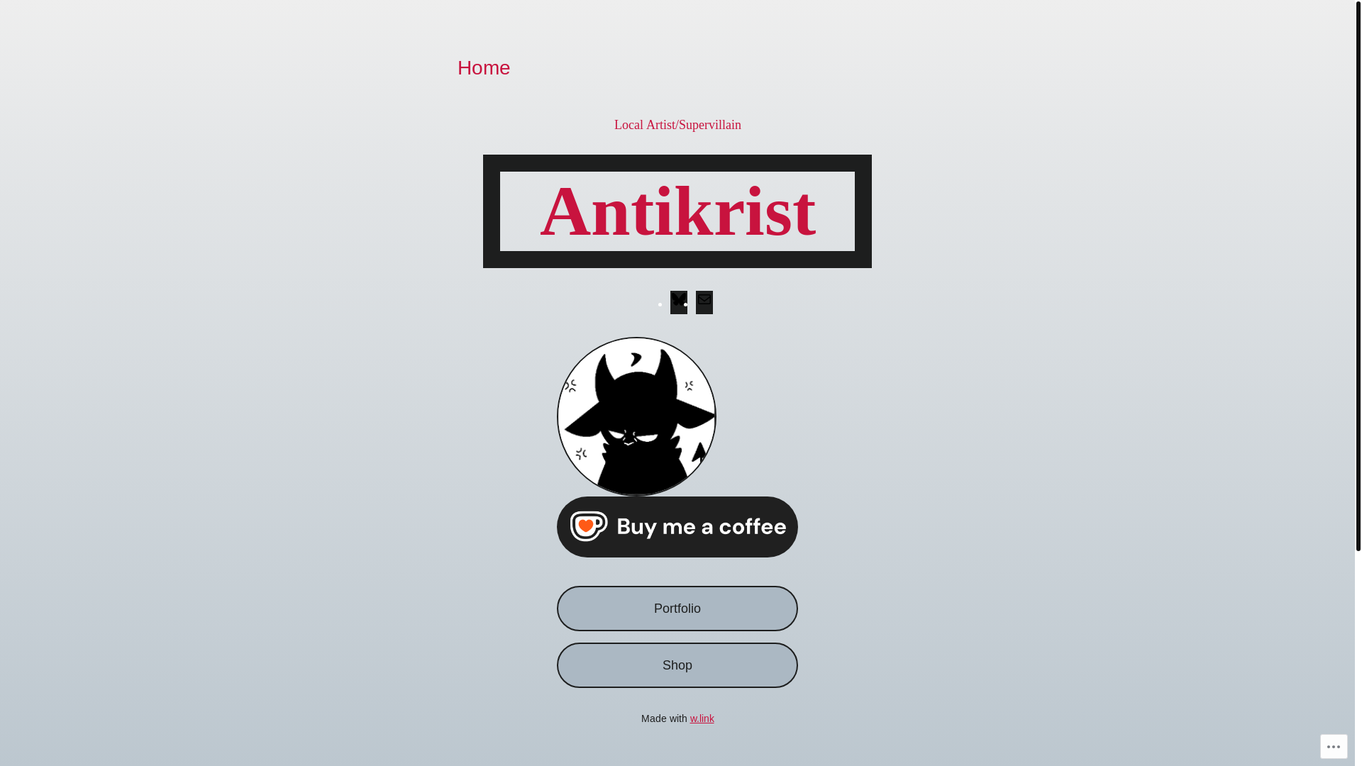 website screenshot of https://antikrist.bio/