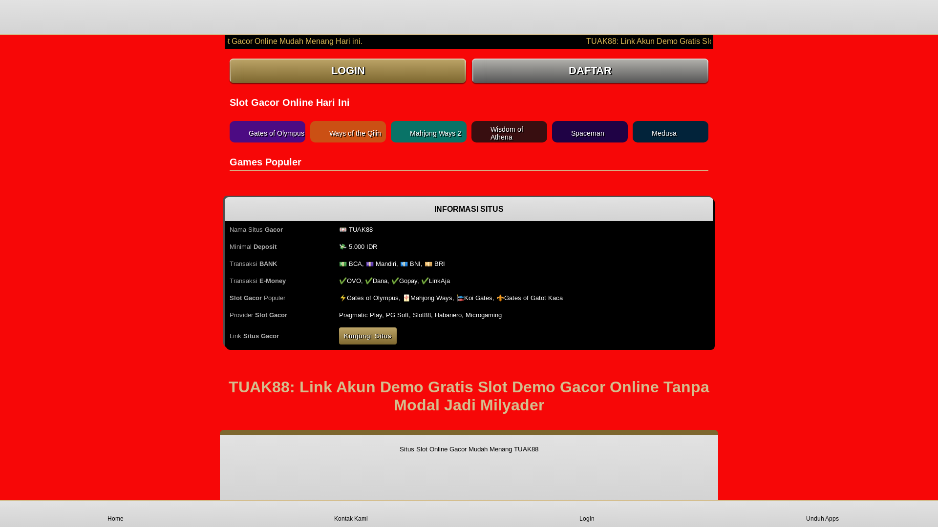 website screenshot of https://testbelajar.pages.dev/