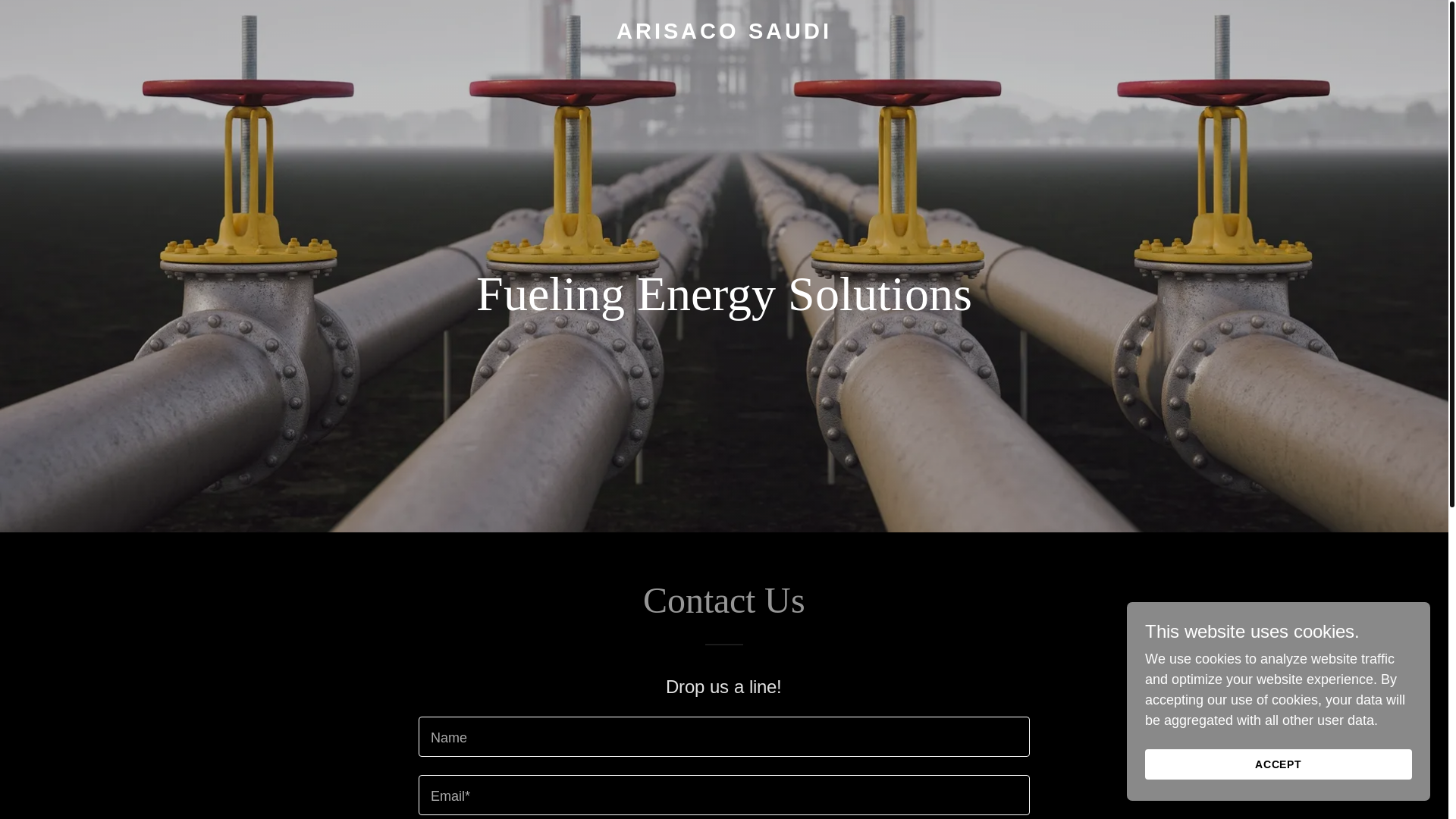 website screenshot of https://arisacosaudi.com/