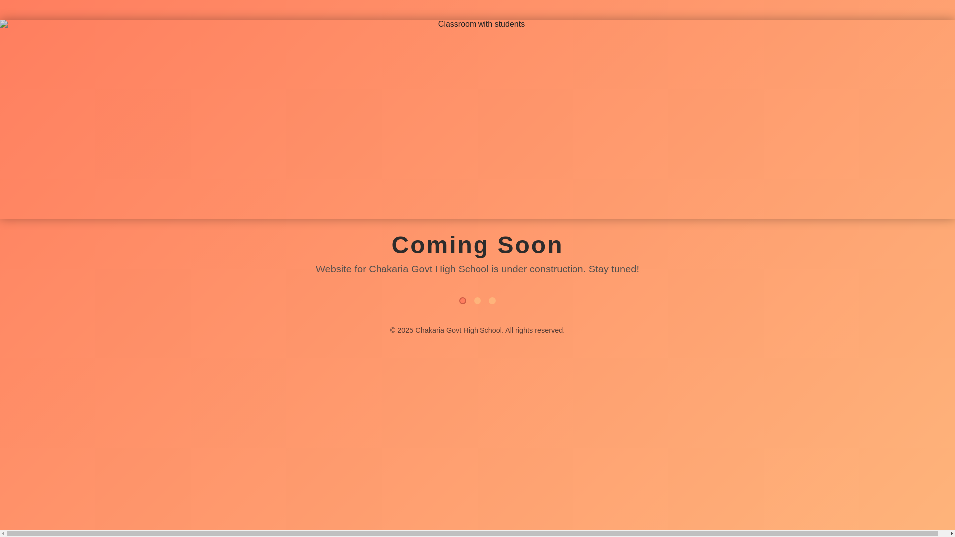 website screenshot of https://chakariagovhs.edu.bd/