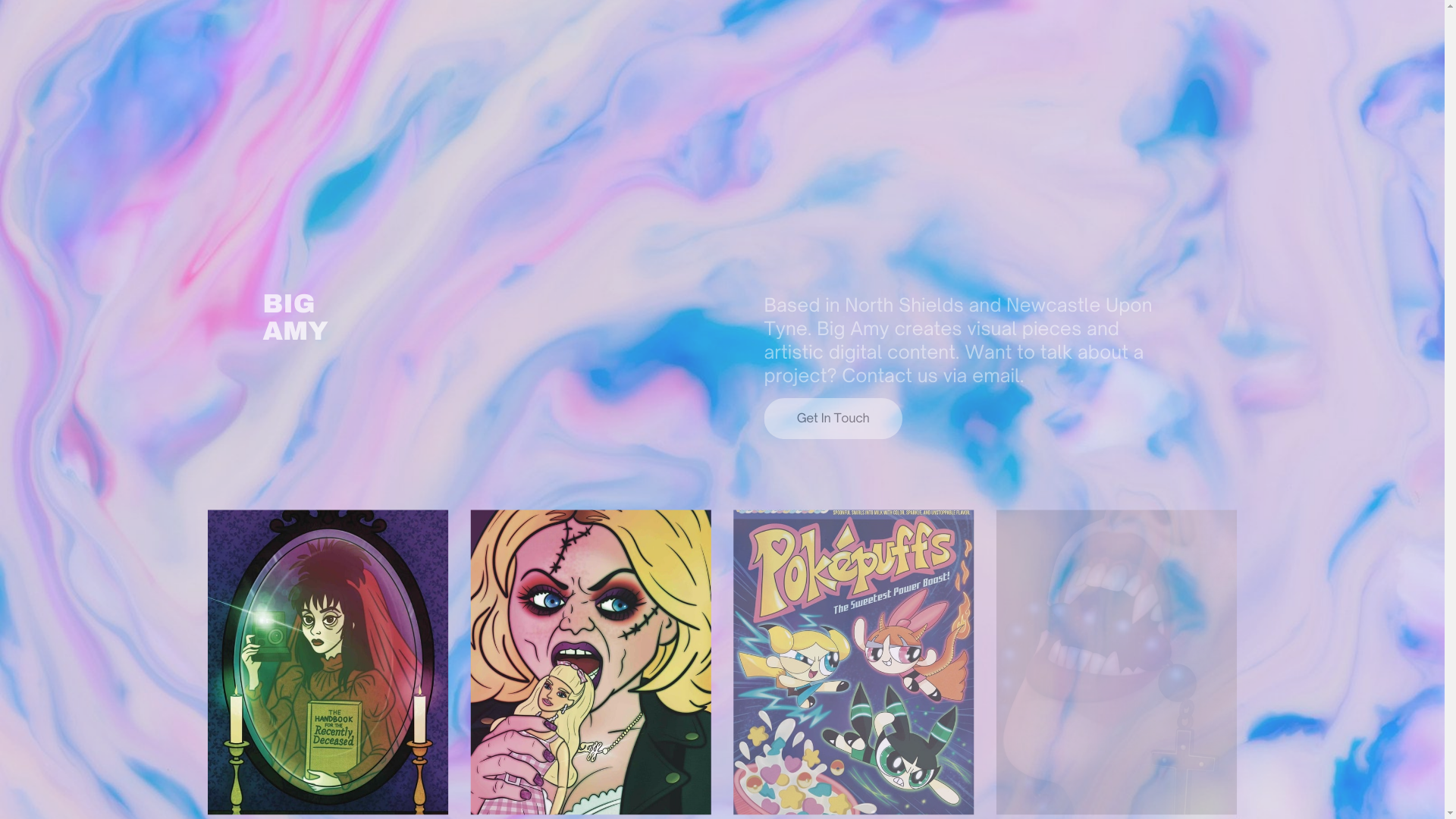 website screenshot of https://bigamysart.com/