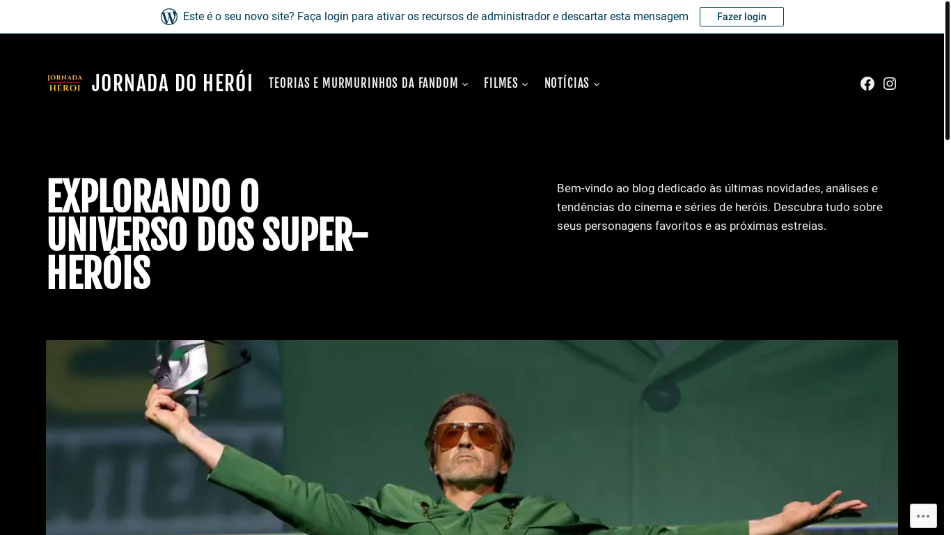 website screenshot of https://jornadadoheroi.blog/