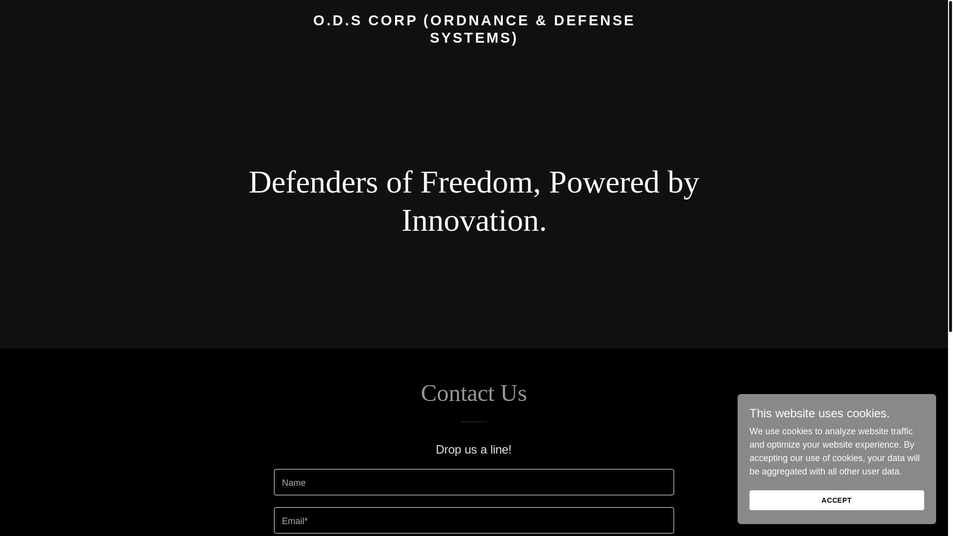 website screenshot of https://ordsystems.us/