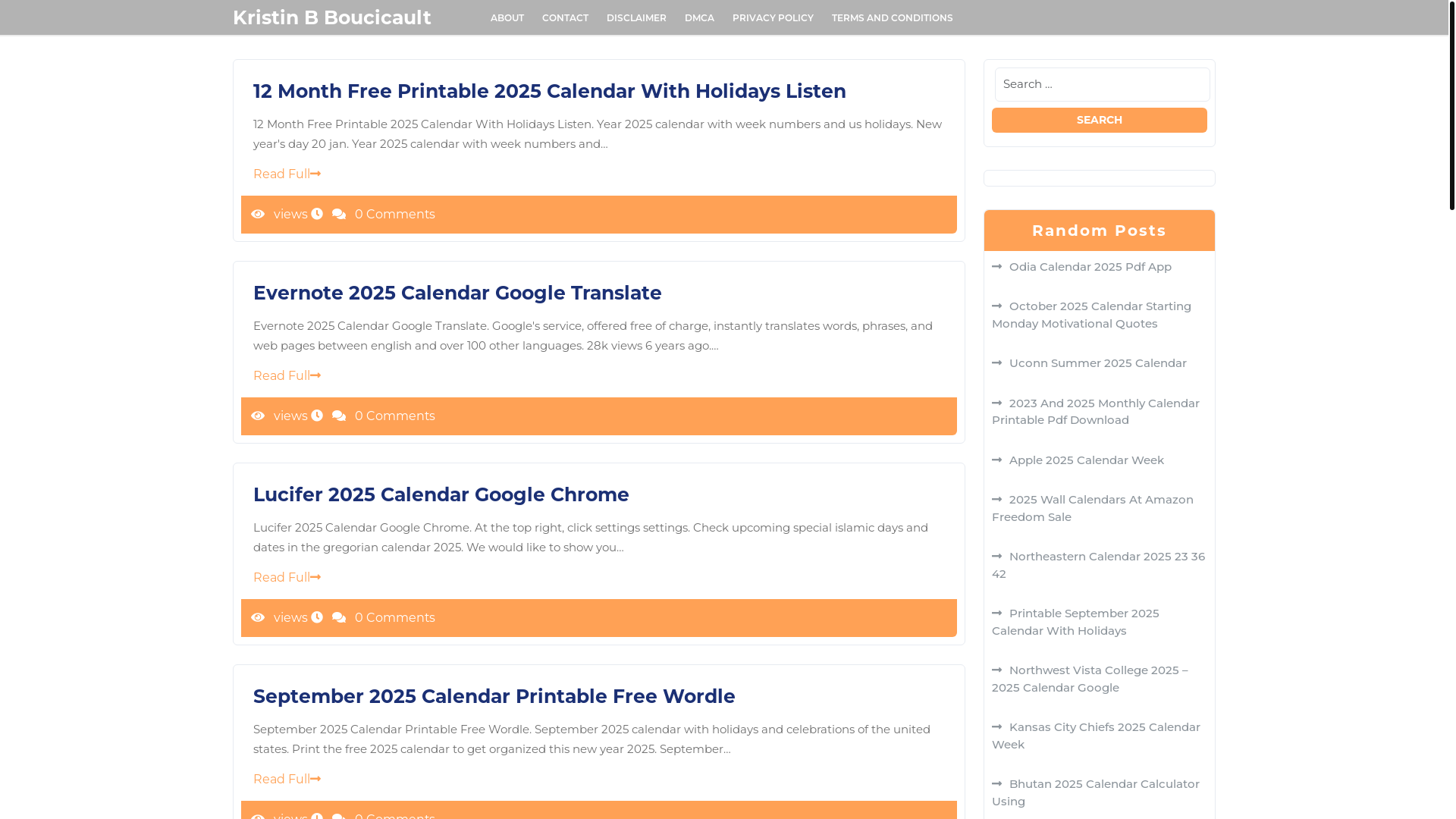 website screenshot of https://kristinbboucicault.pages.dev/