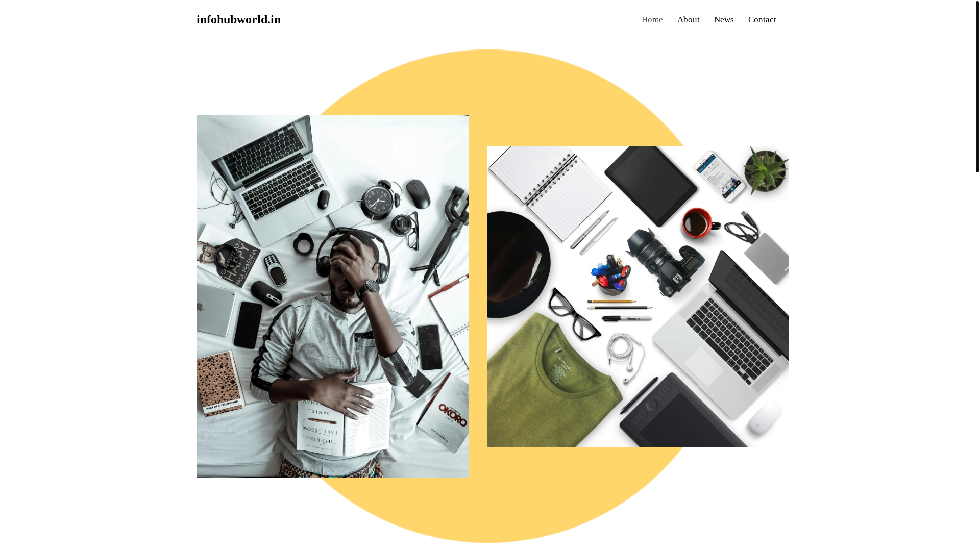 website screenshot of https://infohubworld.in/