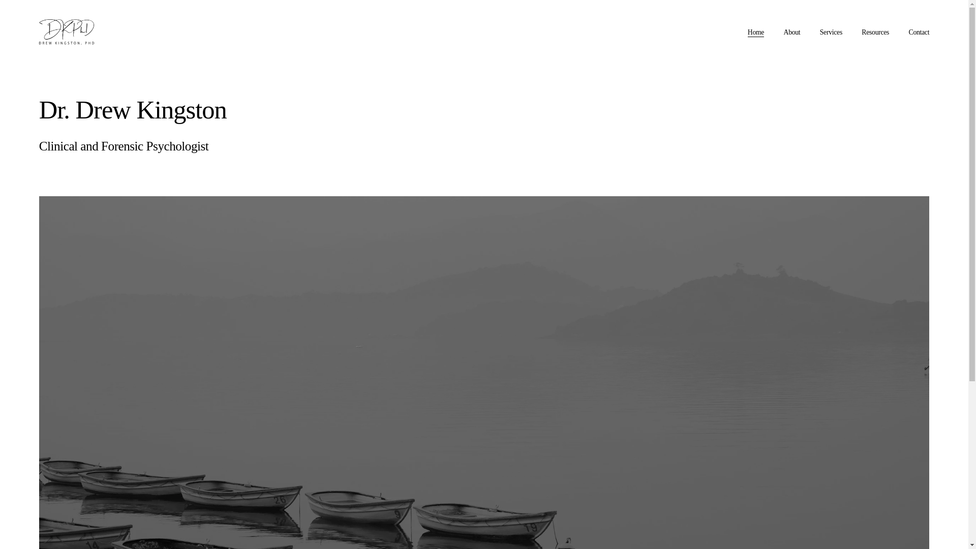 website screenshot of https://drewkingston.com/