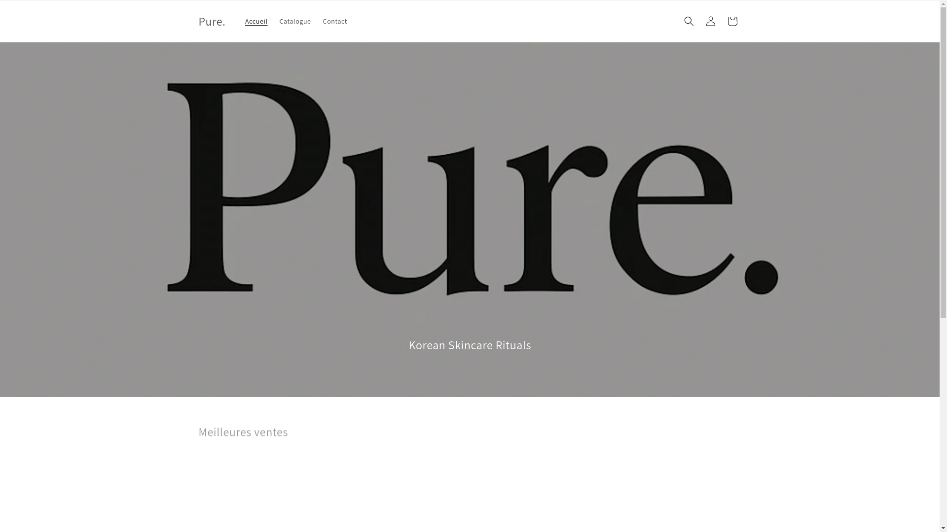 website screenshot of https://purekoreanskincare.fr/