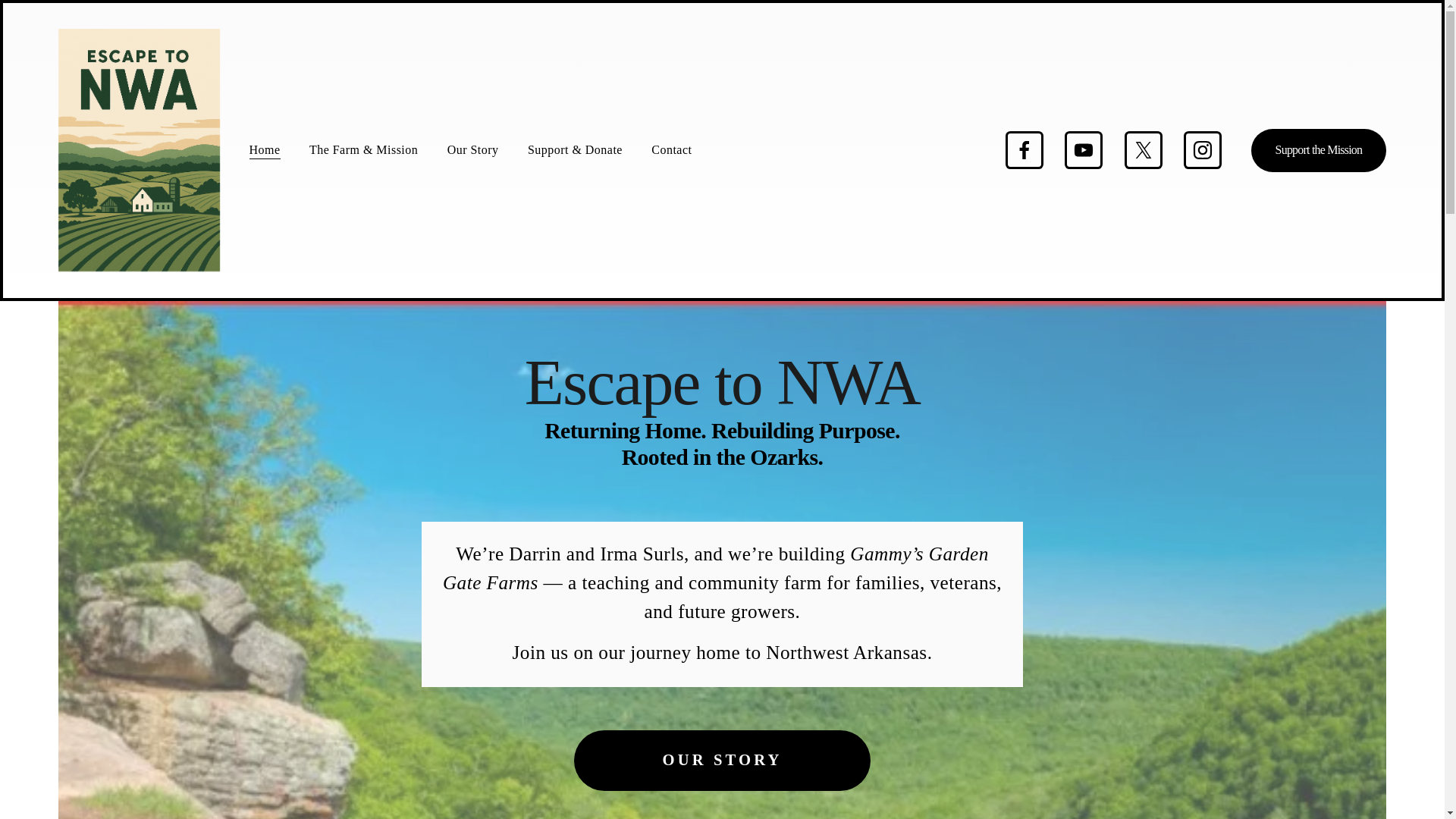 website screenshot of https://escapetonwa.org/