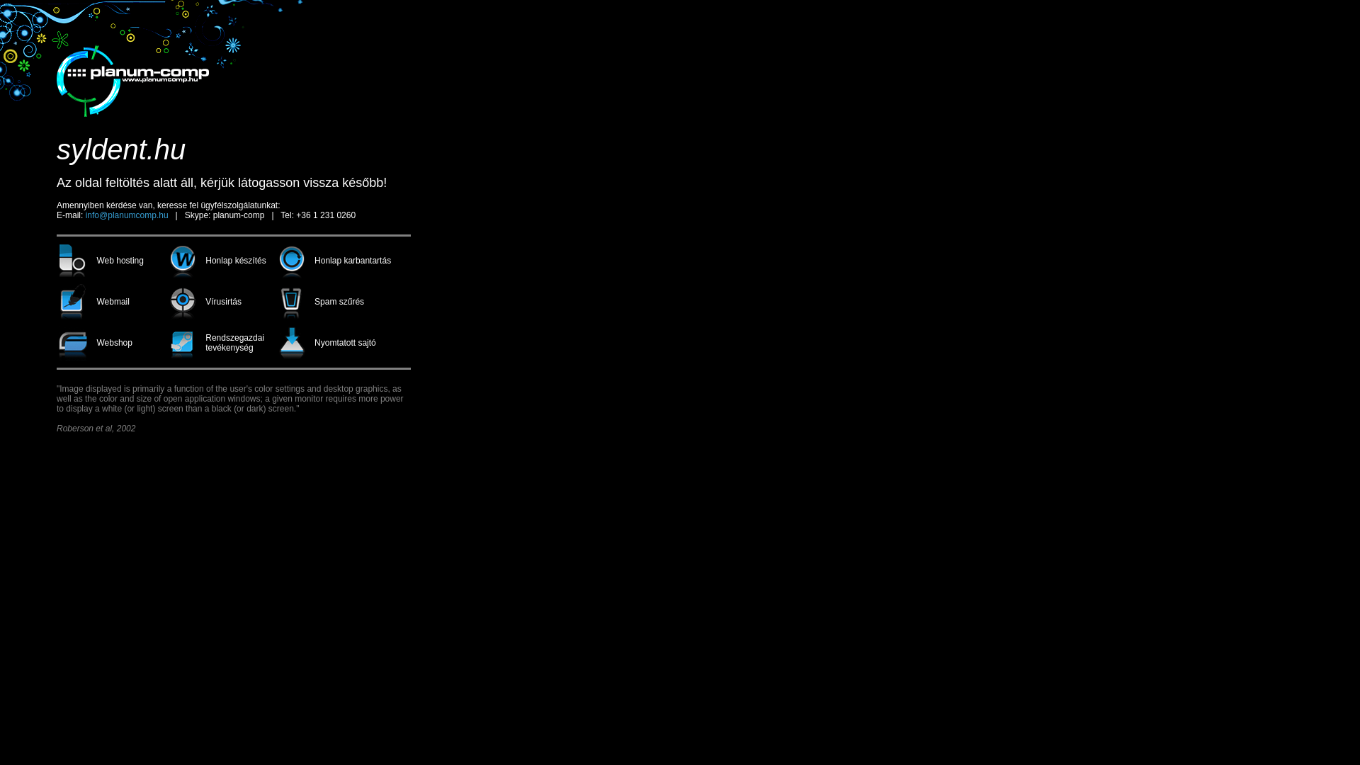 website screenshot of https://syldent.hu/