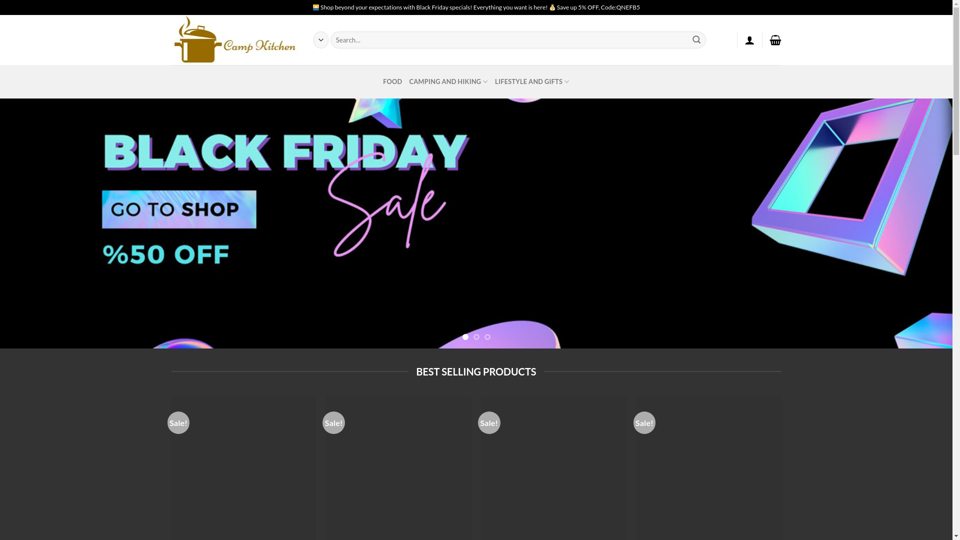 website screenshot of http://campkitchenfood.com/