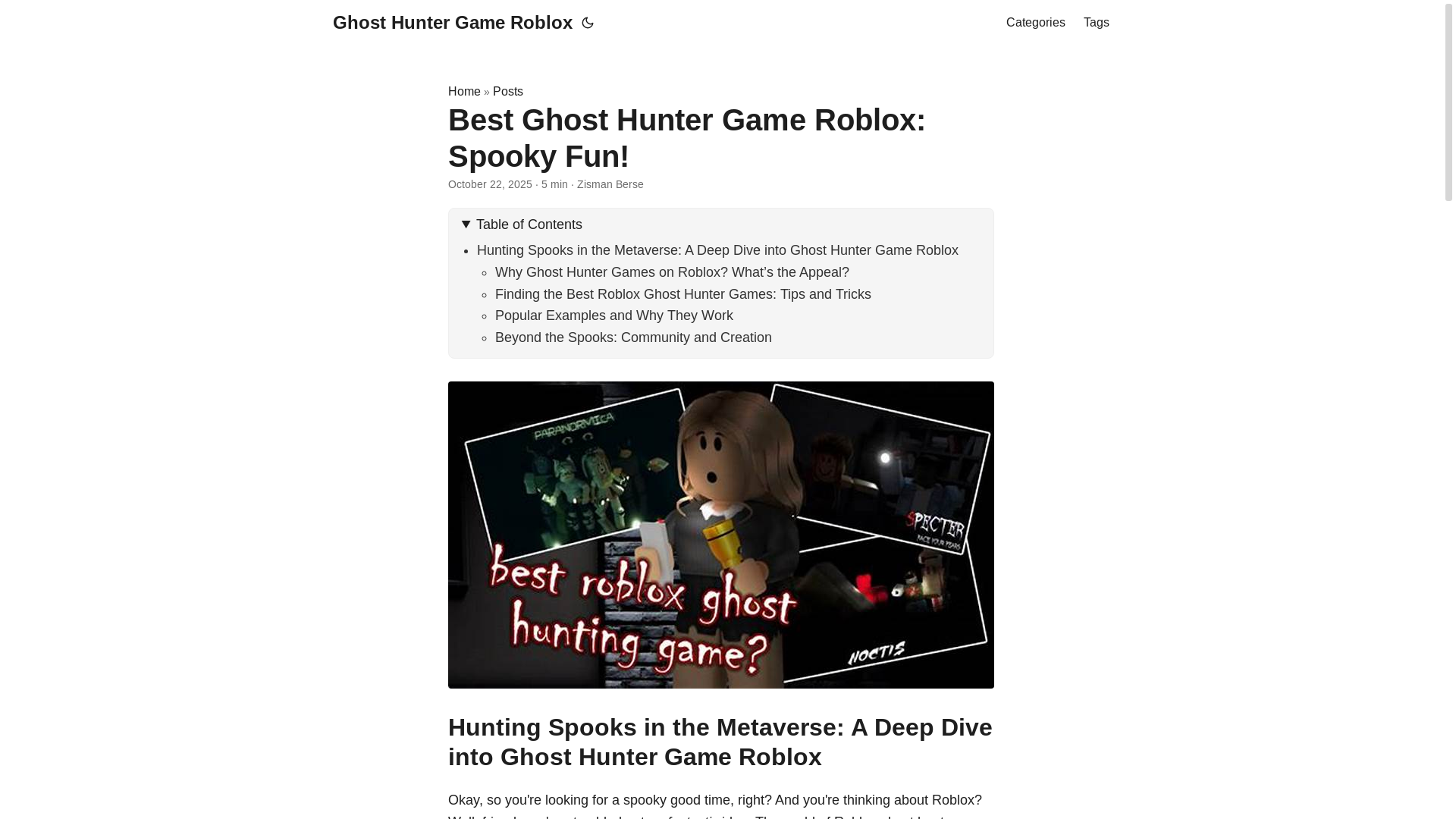 website screenshot of https://ghost-hunter-game-roblox.pages.dev/