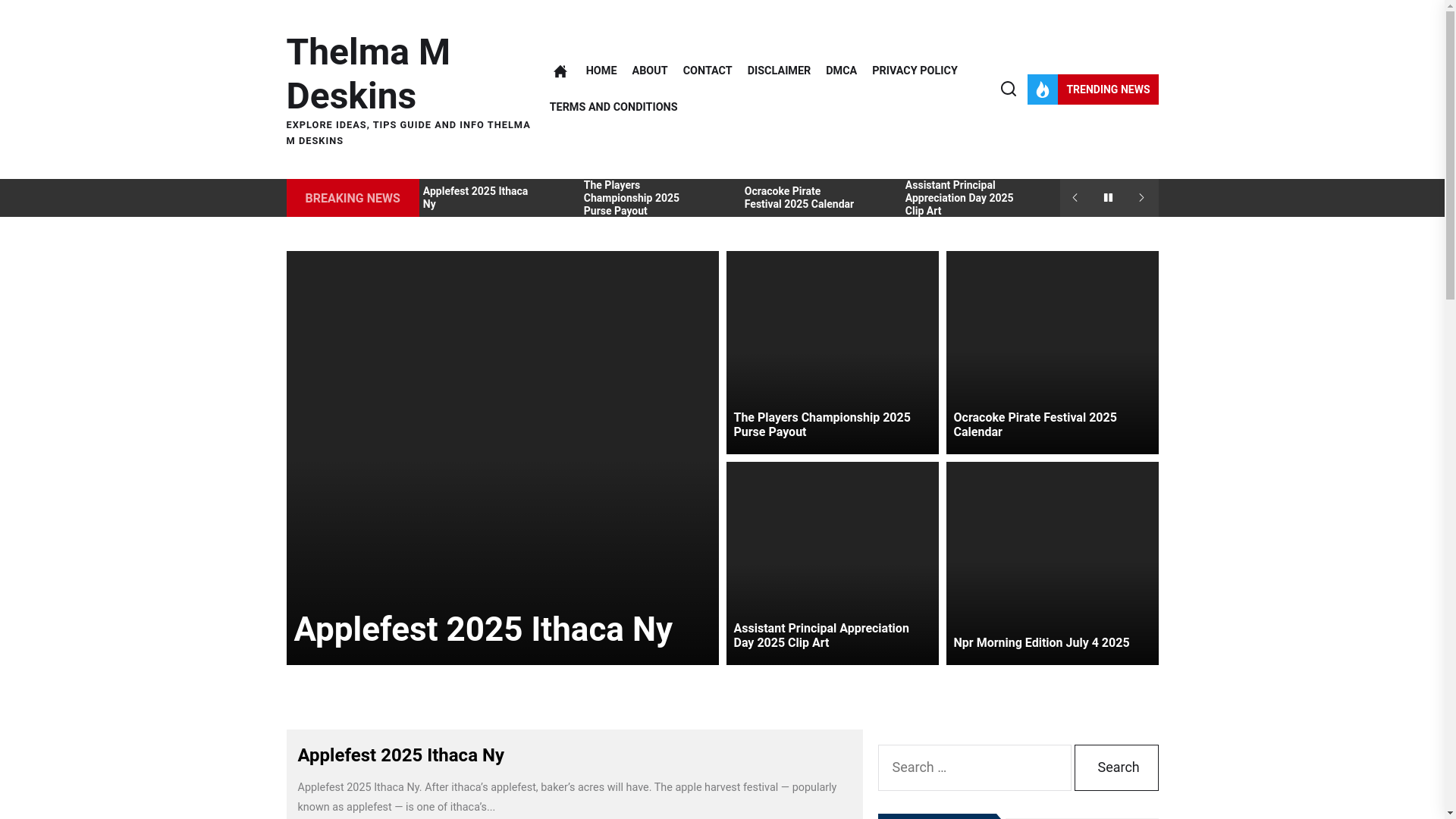 website screenshot of https://thelmamdeskinsf.pages.dev/