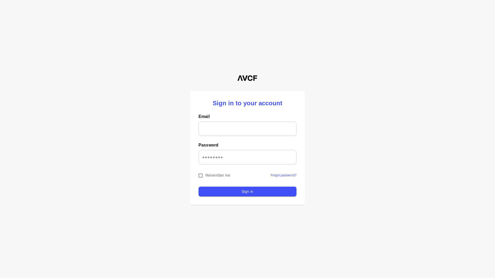 website screenshot of https://avcf-admin-eof.pages.dev/