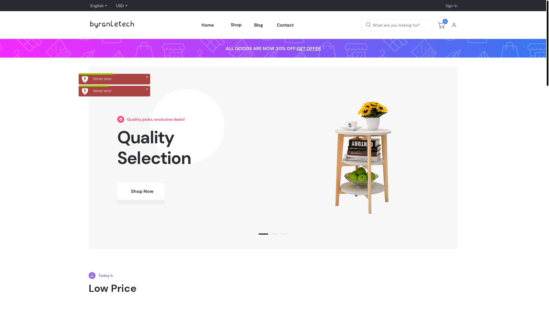 website screenshot of https://byranletech.pages.dev/