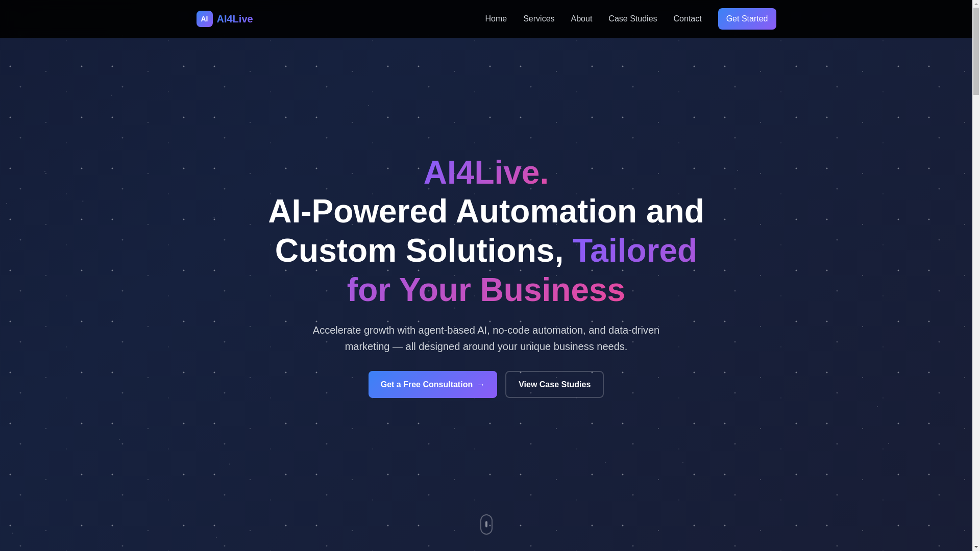website screenshot of https://vwai4live.pages.dev/