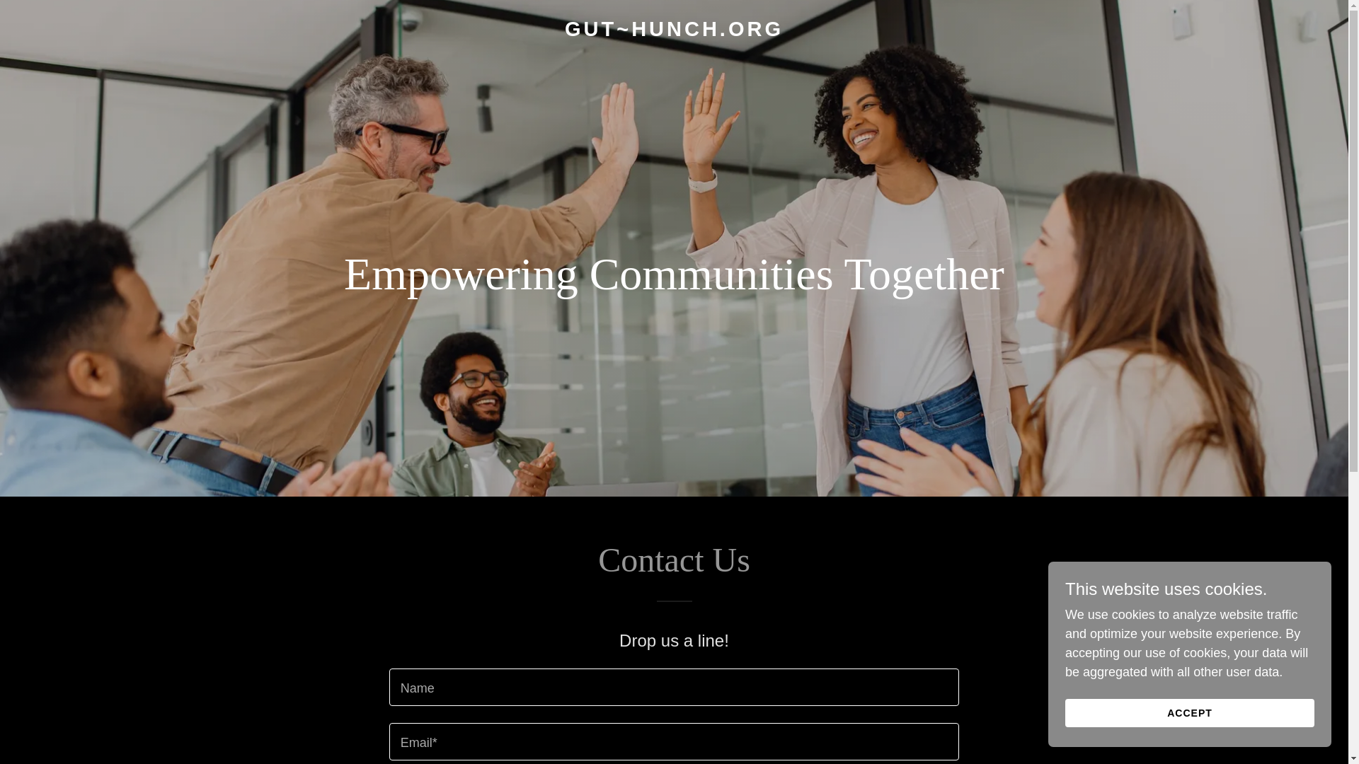 website screenshot of https://guthunch.org/
