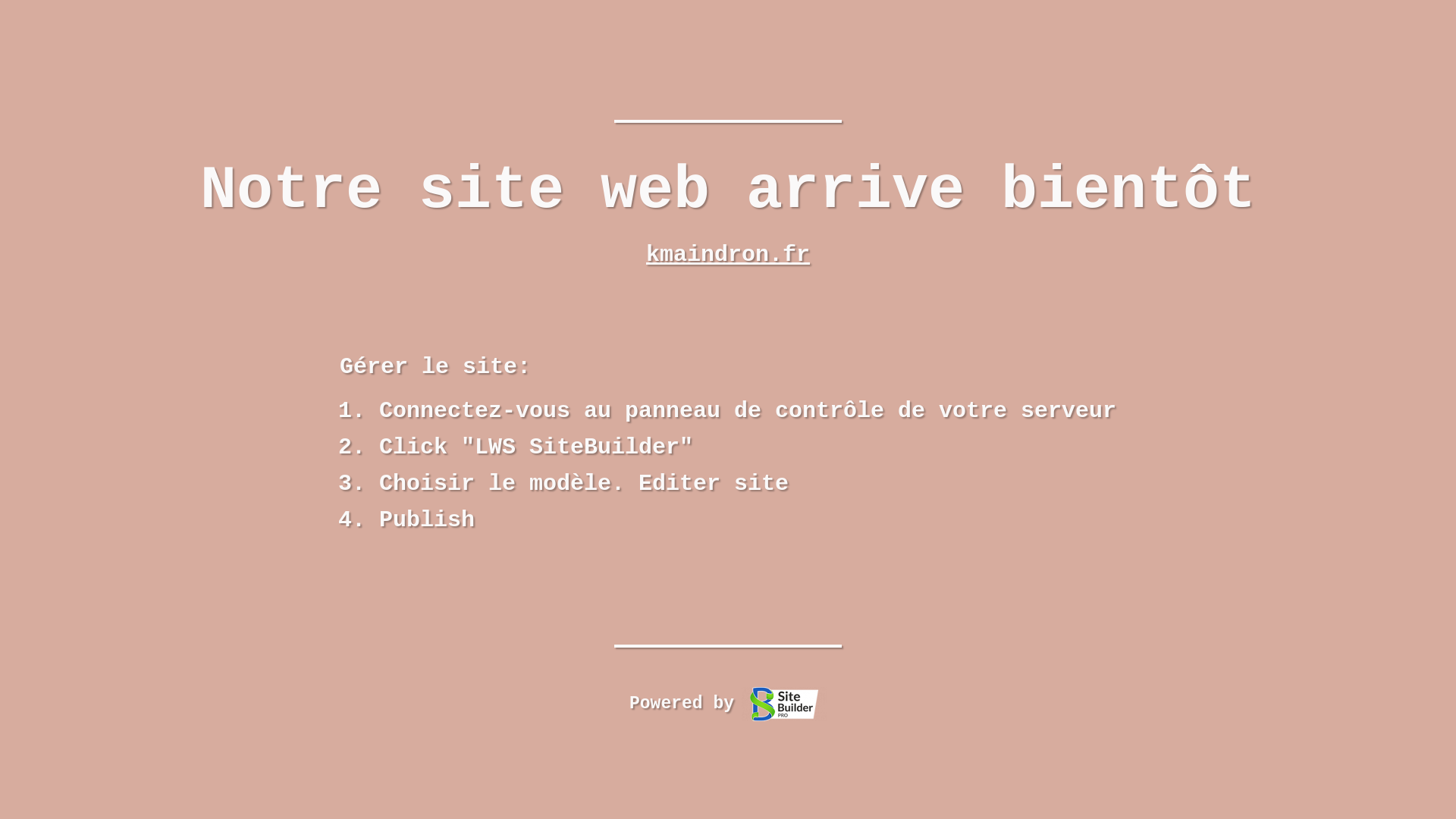 website screenshot of https://kmaindron.fr/