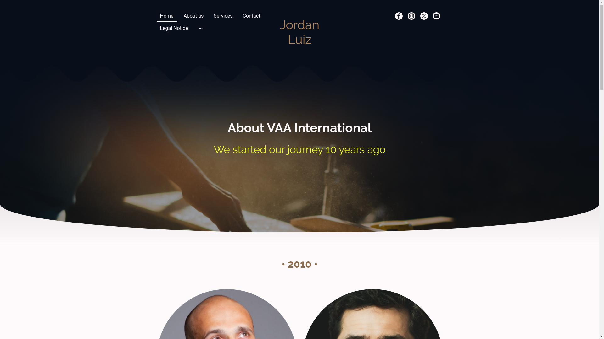 website screenshot of https://jordanluiz.com/
