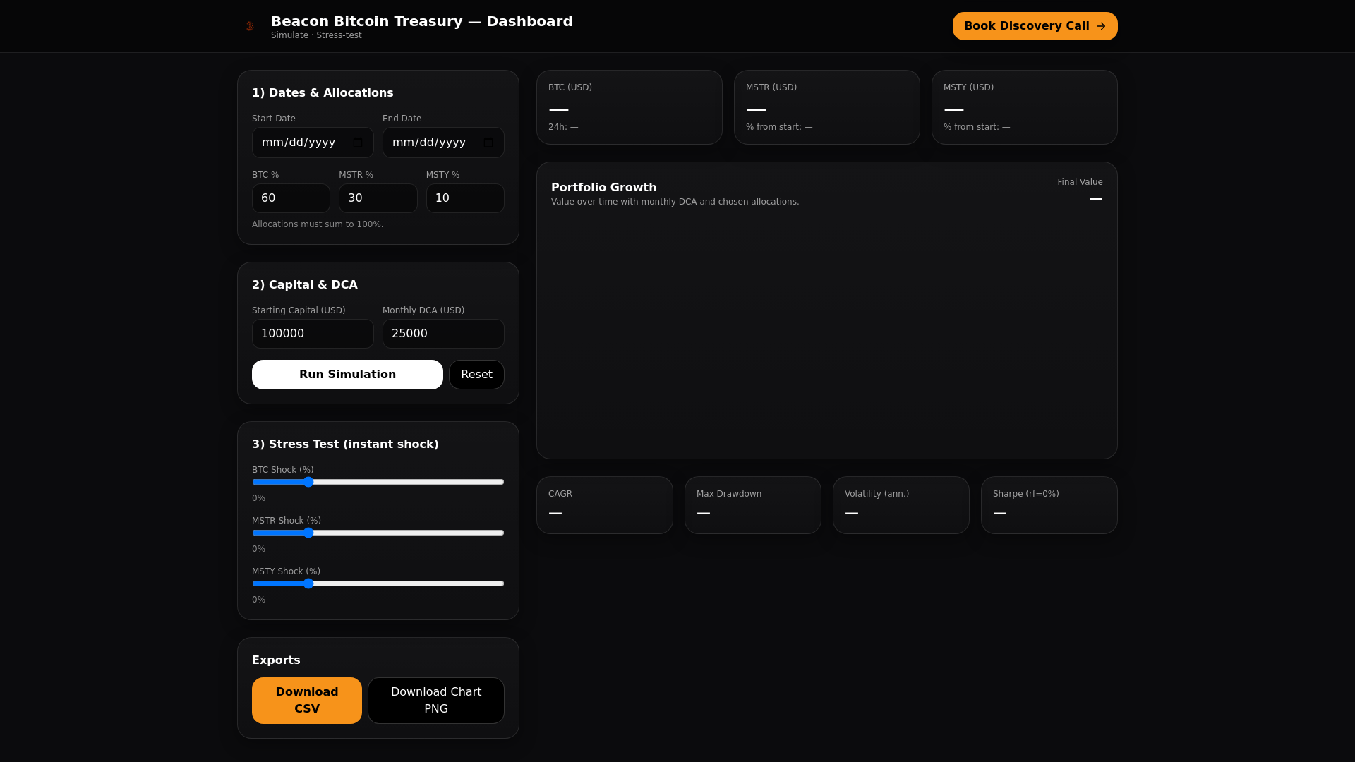 website screenshot of https://beacon-dash.pages.dev/