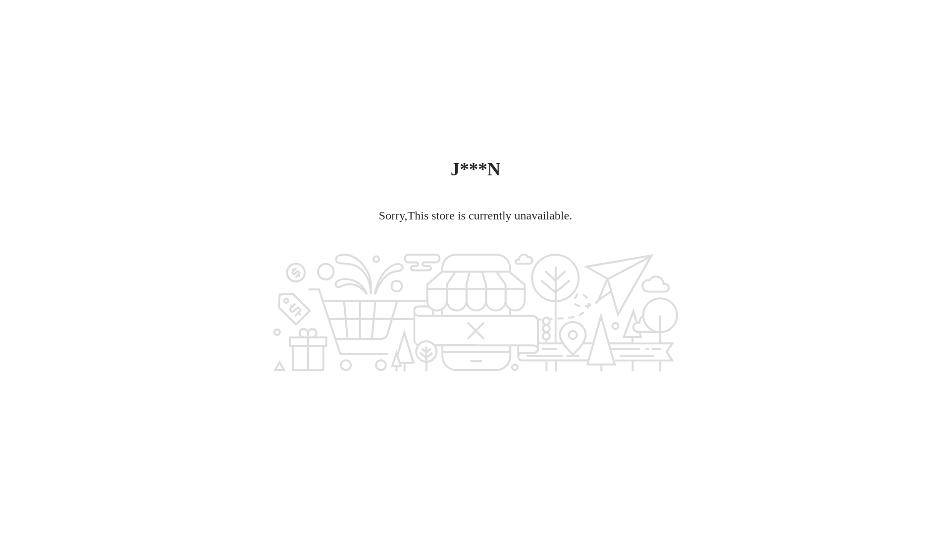 website screenshot of https://www.jmwestensale.shop/