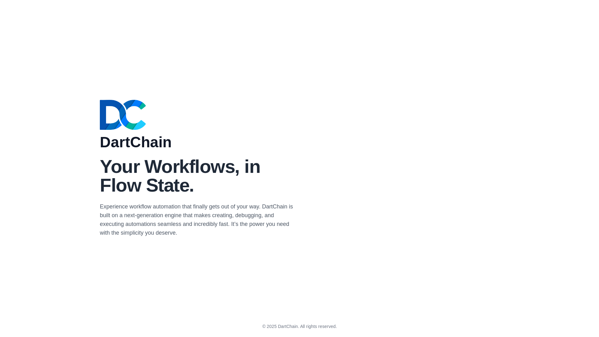 website screenshot of https://dartchain-betalaunchsite.pages.dev/