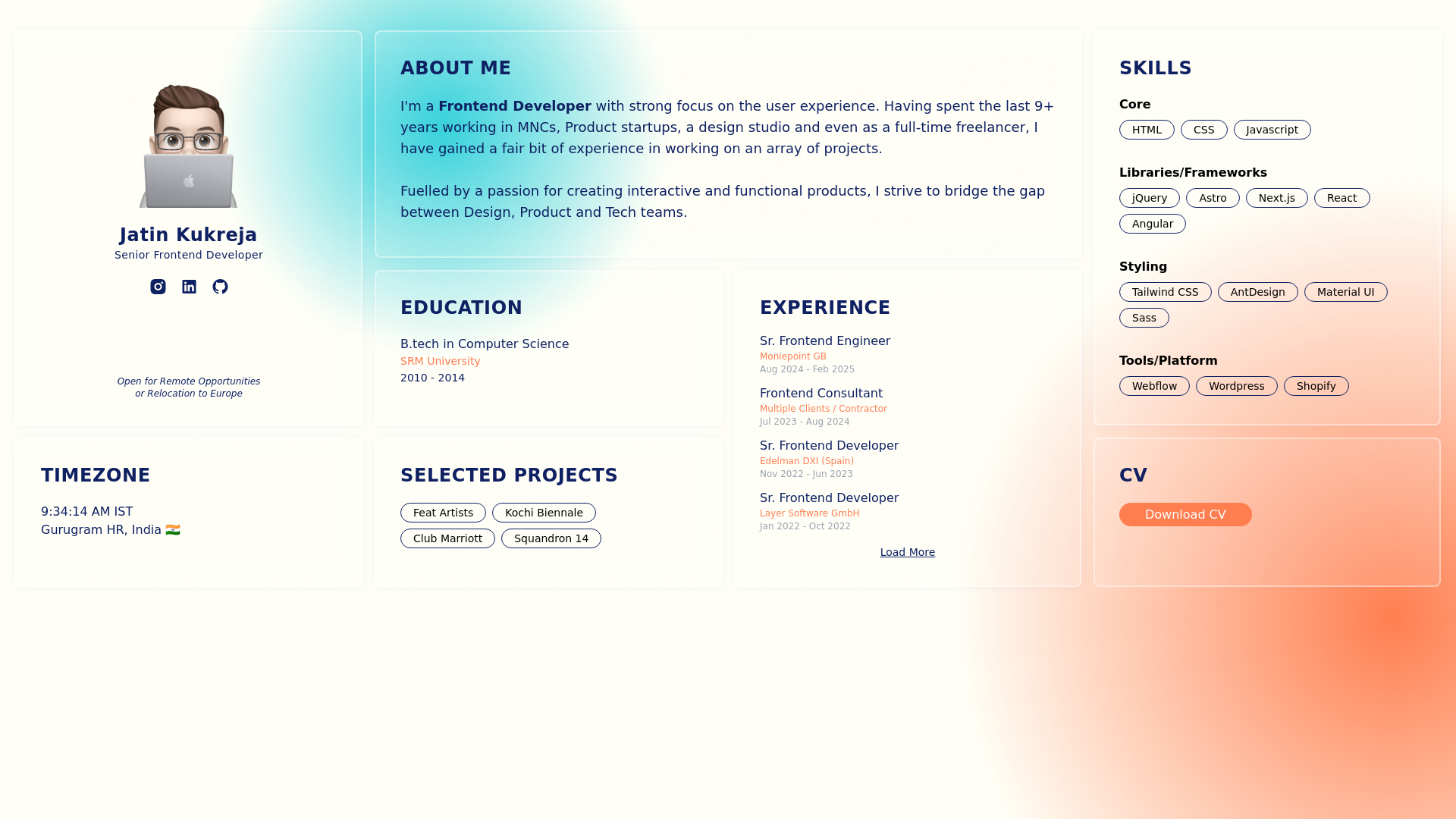 website screenshot of https://jatinkukreja-dev.pages.dev/