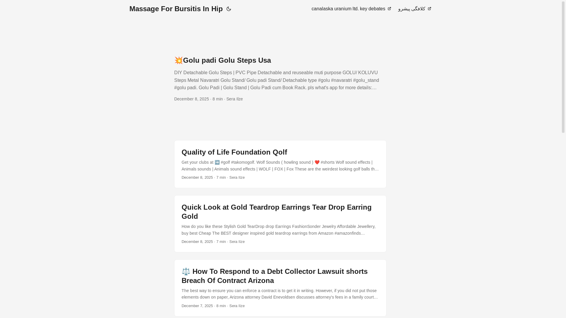 website screenshot of https://massageforbursitisinhip.pages.dev/