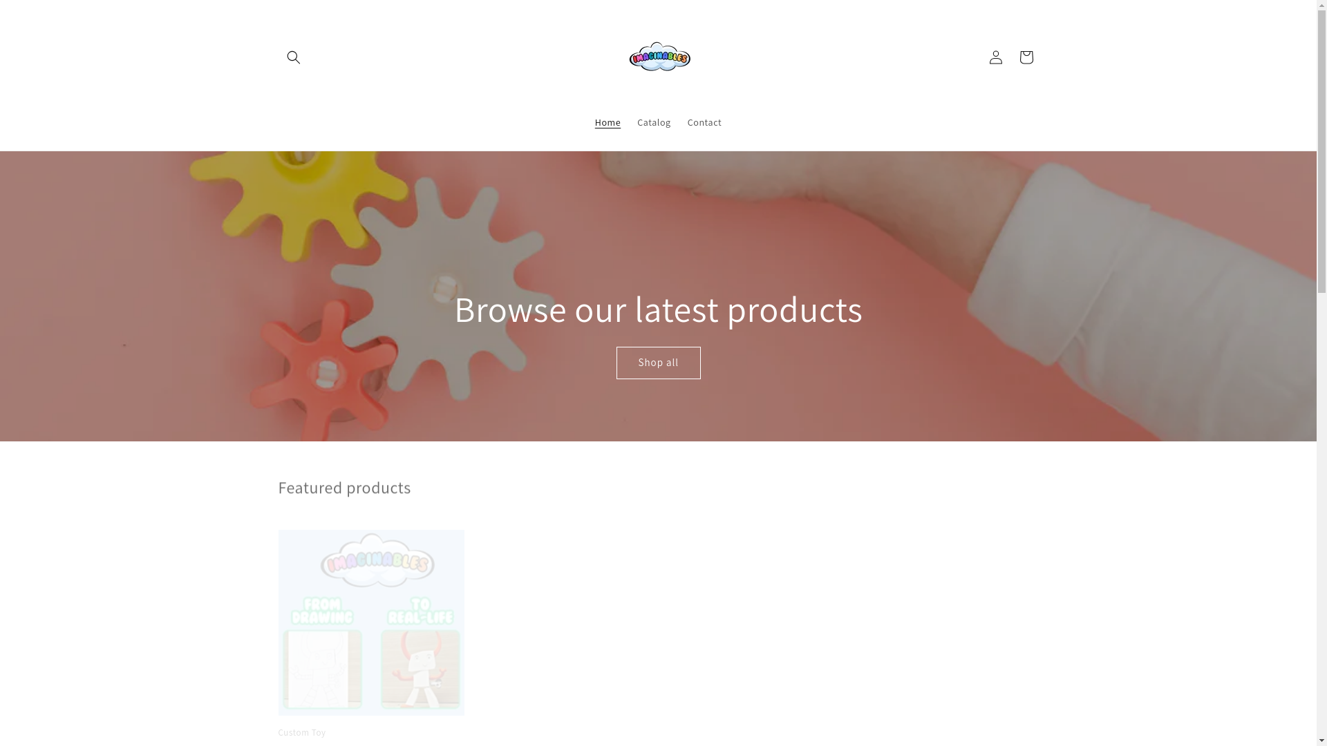 website screenshot of https://imaginables.us/