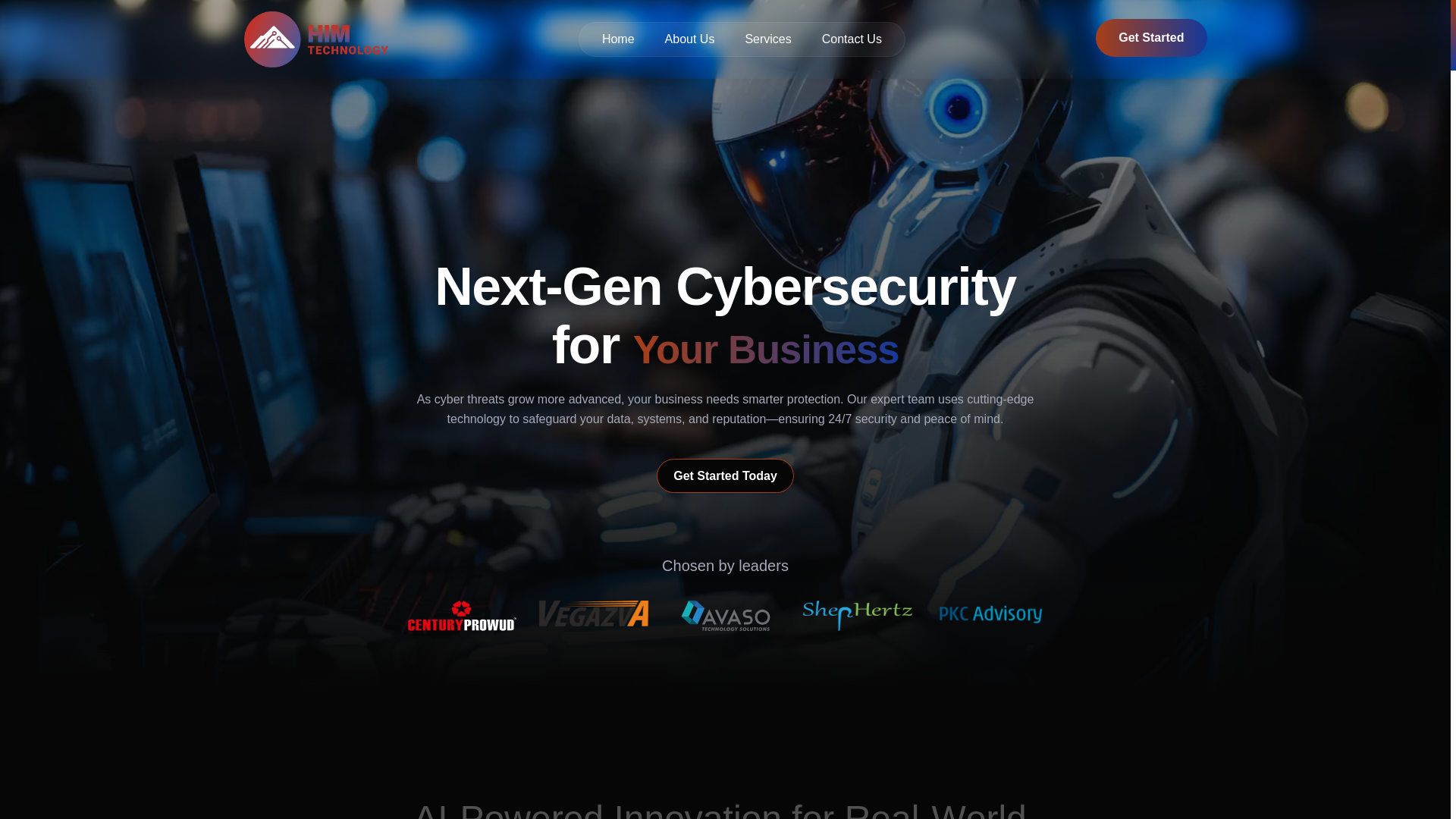 website screenshot of https://him-tech-llc.pages.dev/
