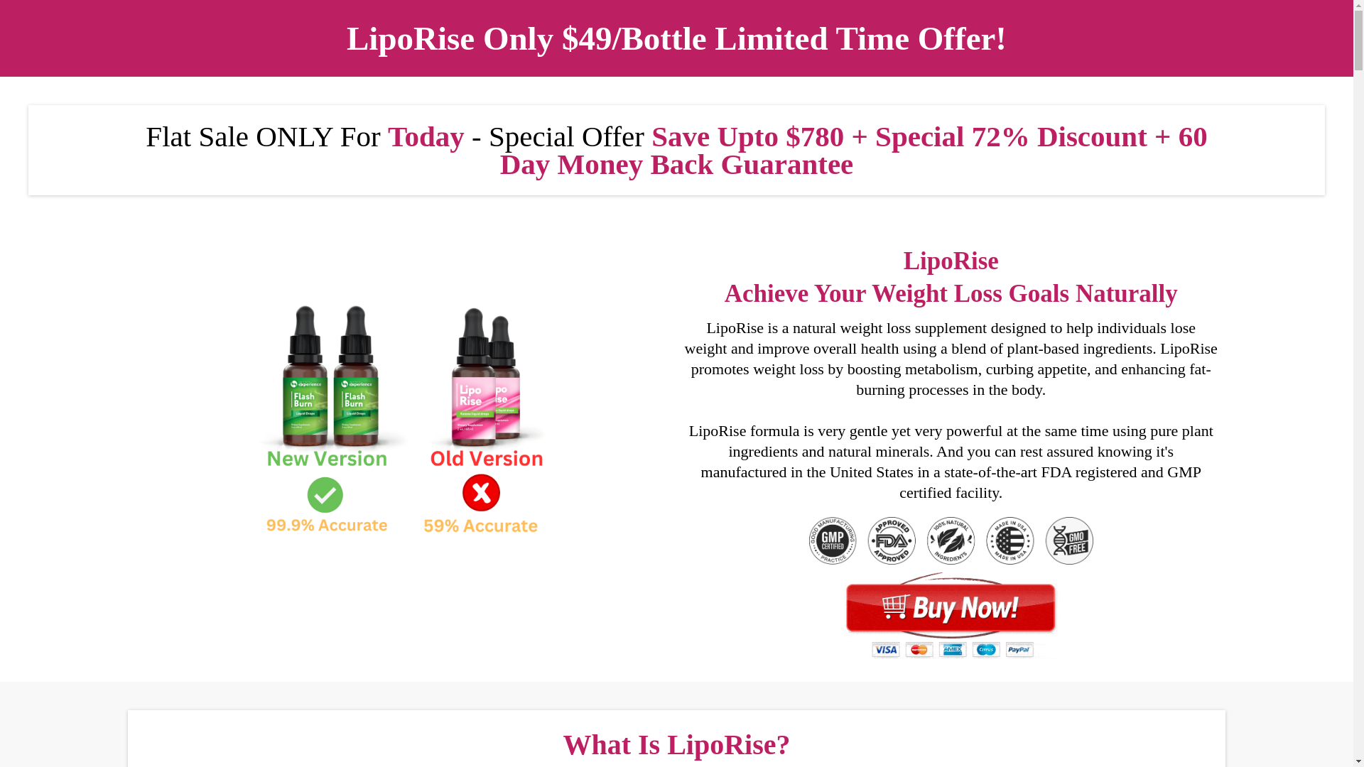 website screenshot of https://liporise.net/