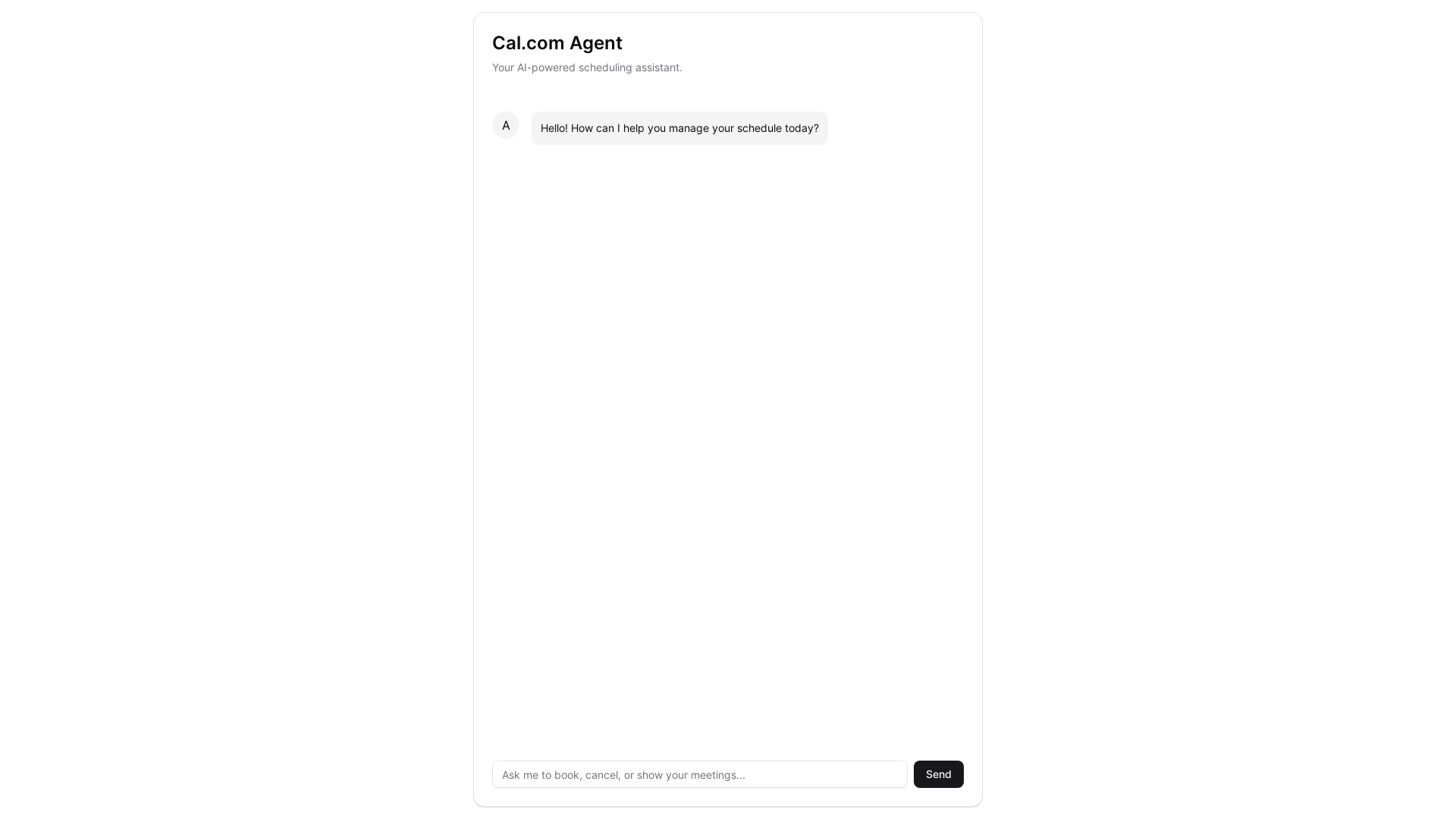 website screenshot of https://cal-agent.pages.dev/
