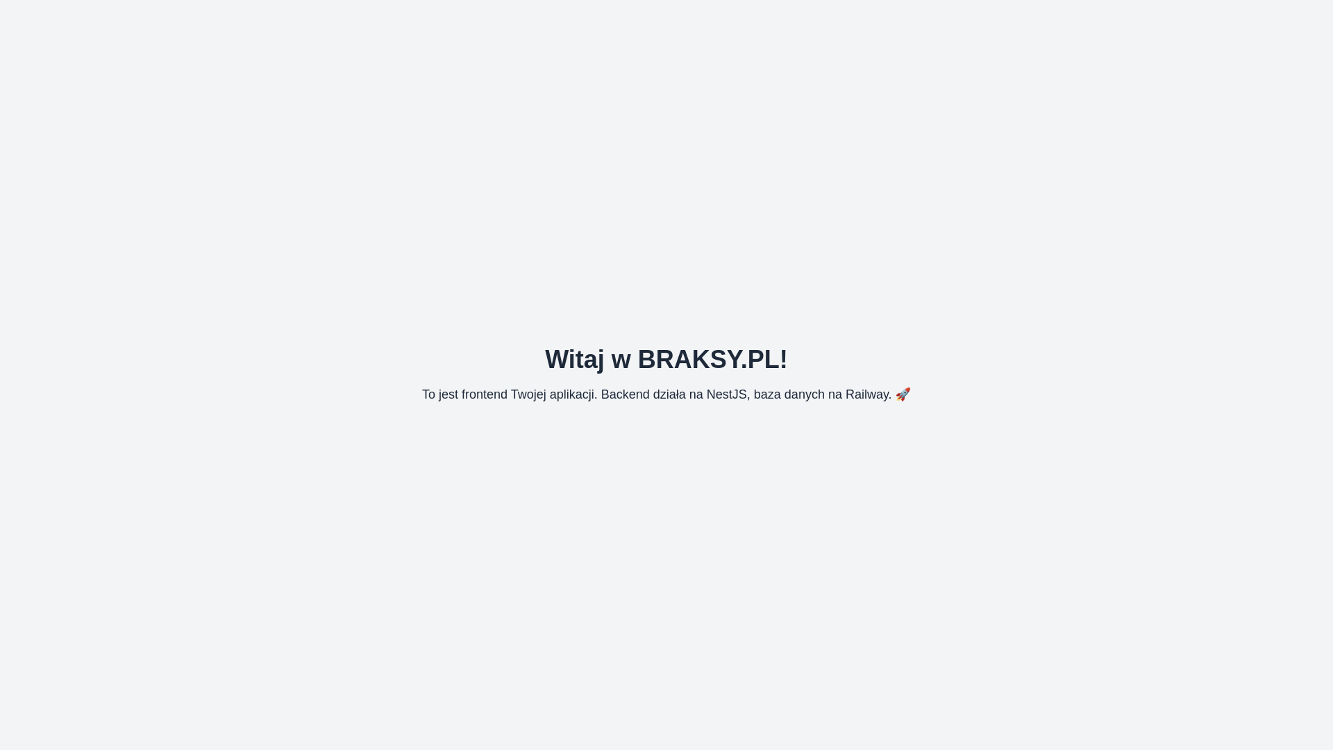 website screenshot of https://braksy.pl/