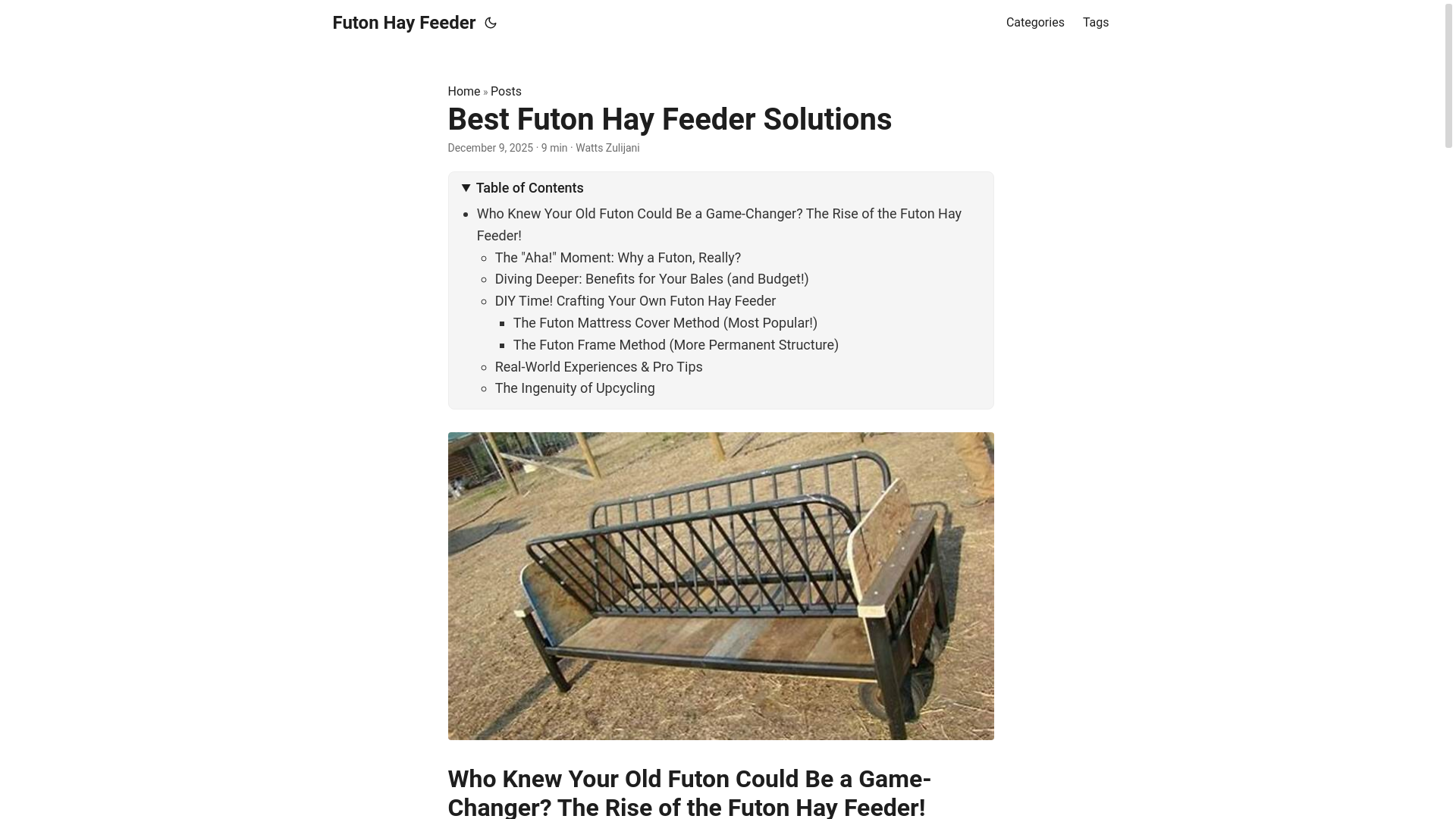 website screenshot of https://futonhayfeeder.pages.dev/