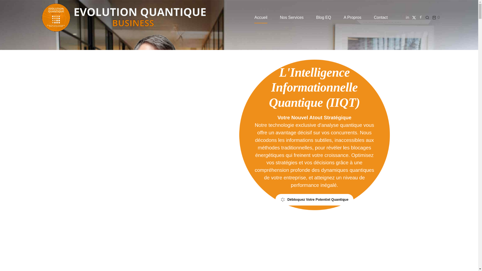 website screenshot of https://evolutionquantique.business/