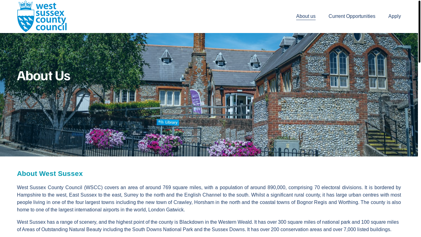 website screenshot of https://www.leadingwestsussex.com/