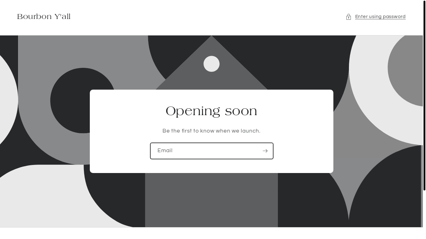 website screenshot of https://drinkbourbonyall.com/