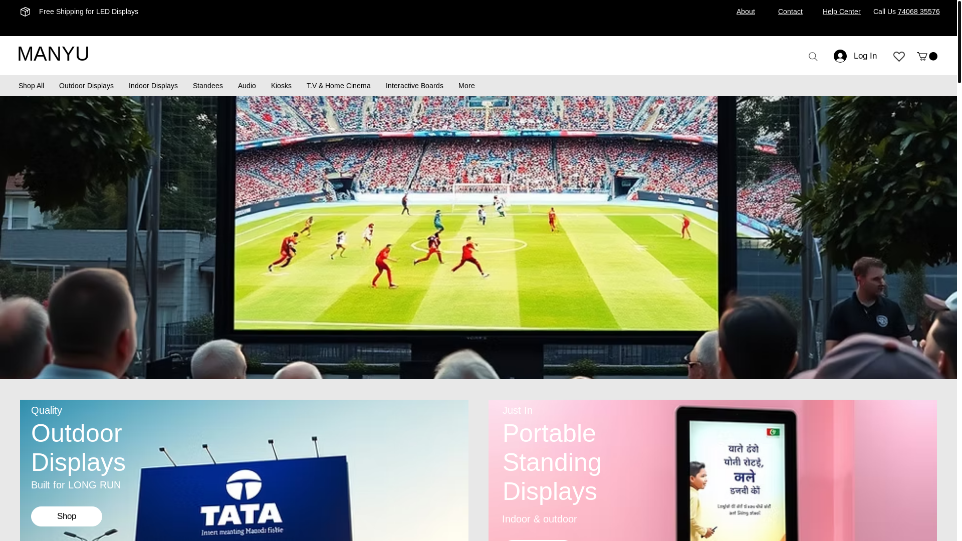website screenshot of https://manyudigital.com/