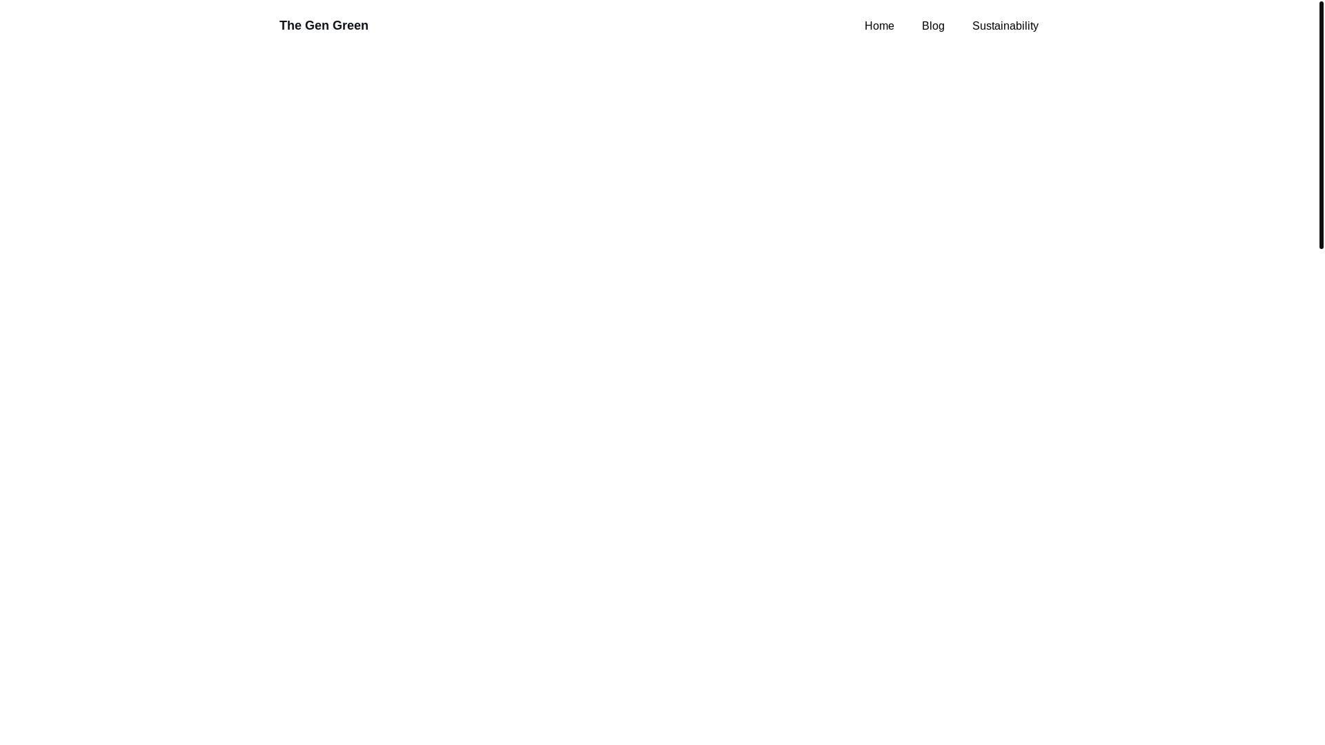 website screenshot of https://thegengreen.com/
