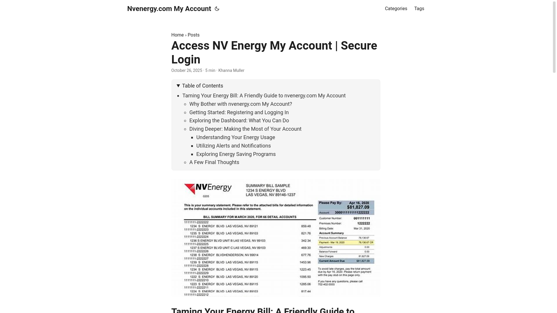 website screenshot of https://nvenergycom-my-account.pages.dev/