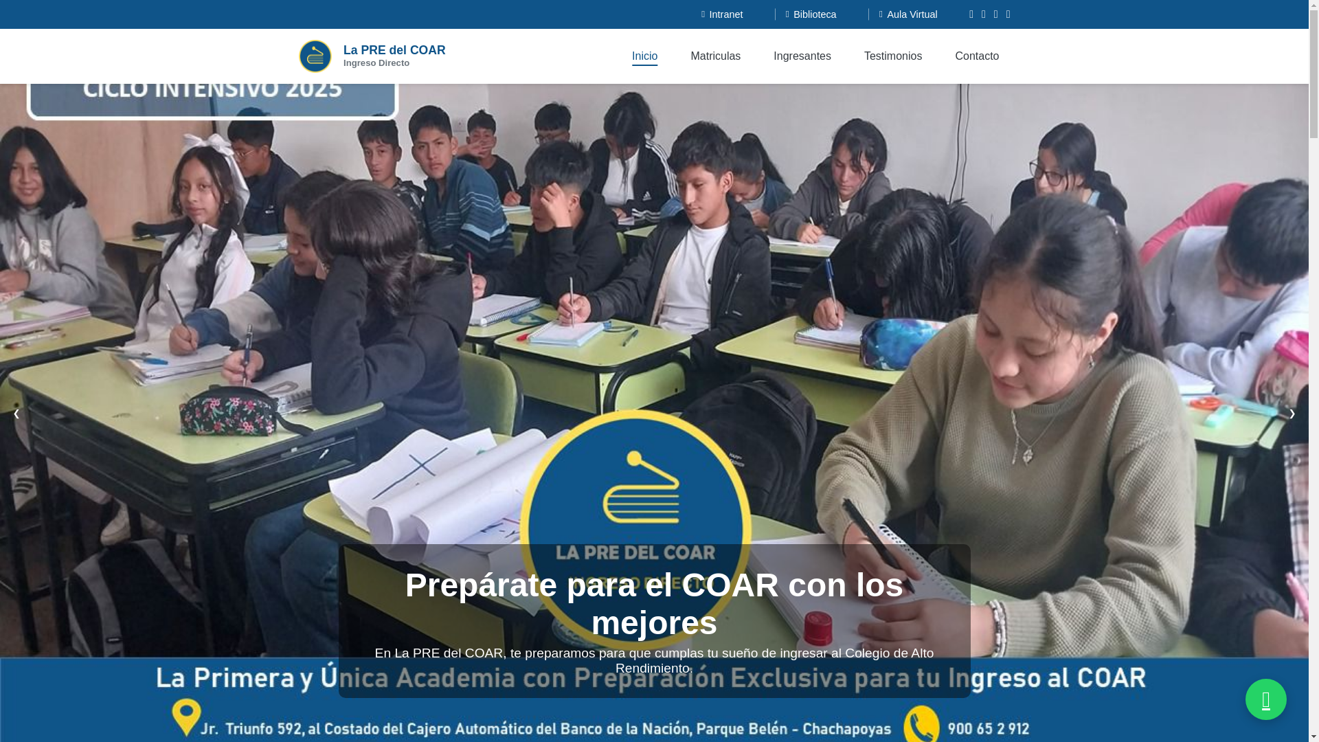 website screenshot of https://lapredelcoar.pe/