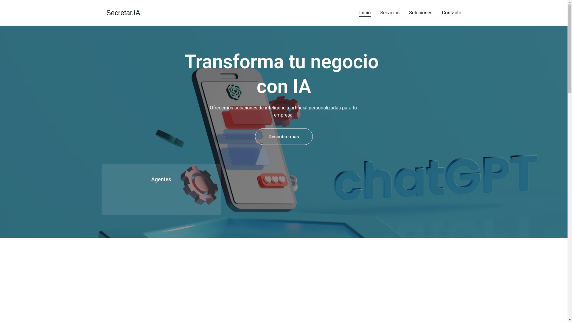 website screenshot of https://secretaria.id/