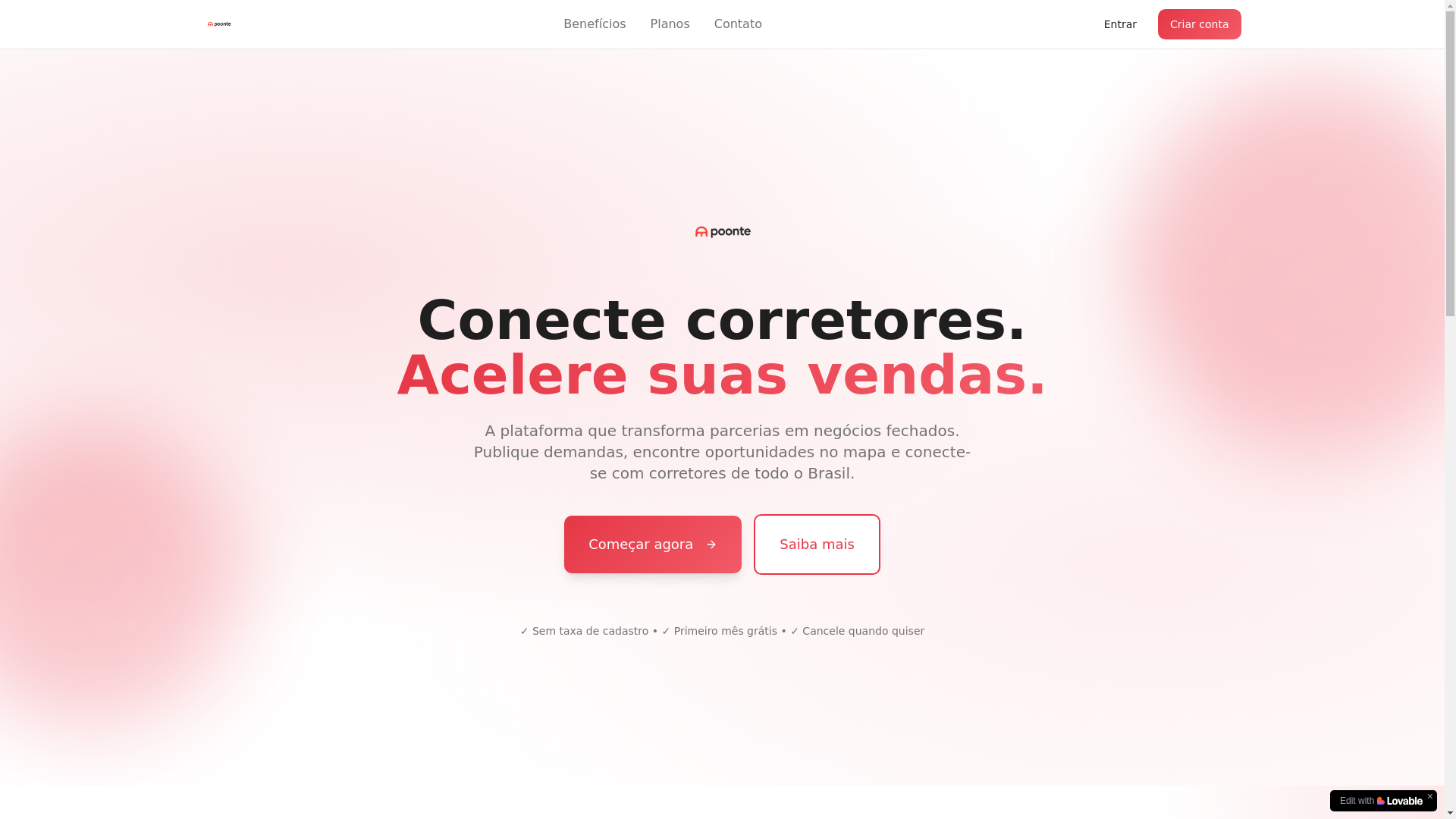 website screenshot of https://poonte.app/