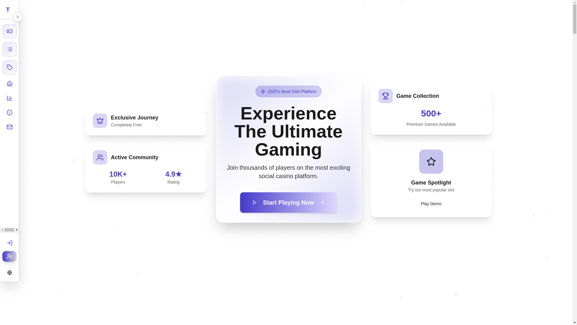website screenshot of https://troverush.com/