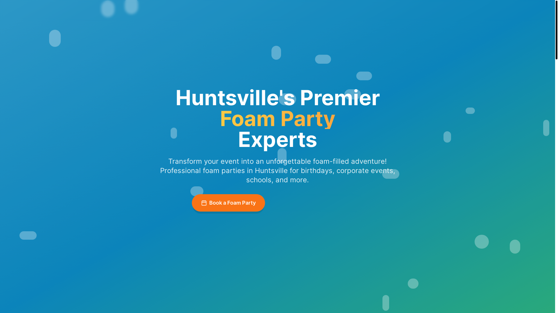 website screenshot of https://foamzonehsv.com/