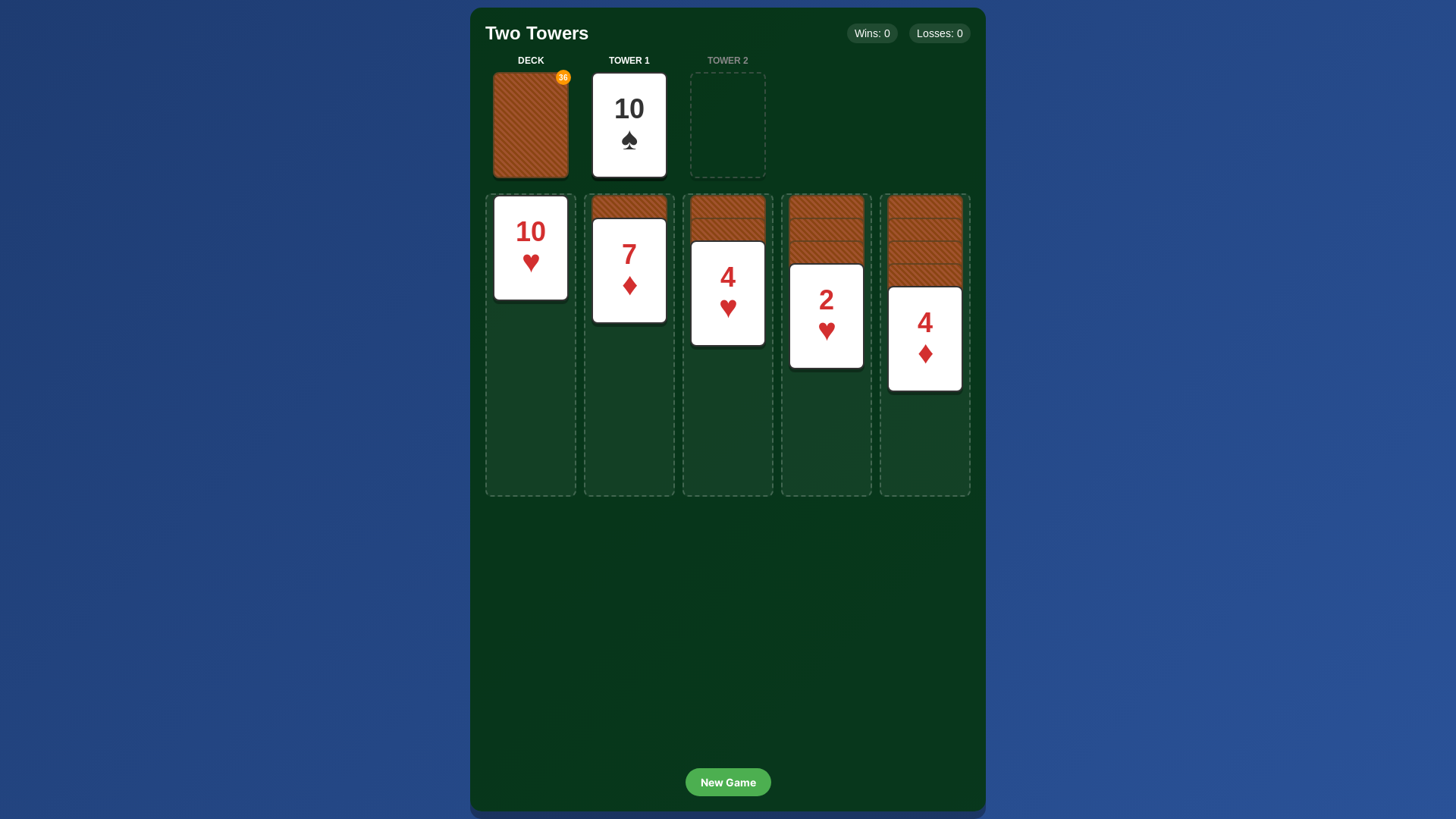 website screenshot of https://dreckstone-solitaire.pages.dev/